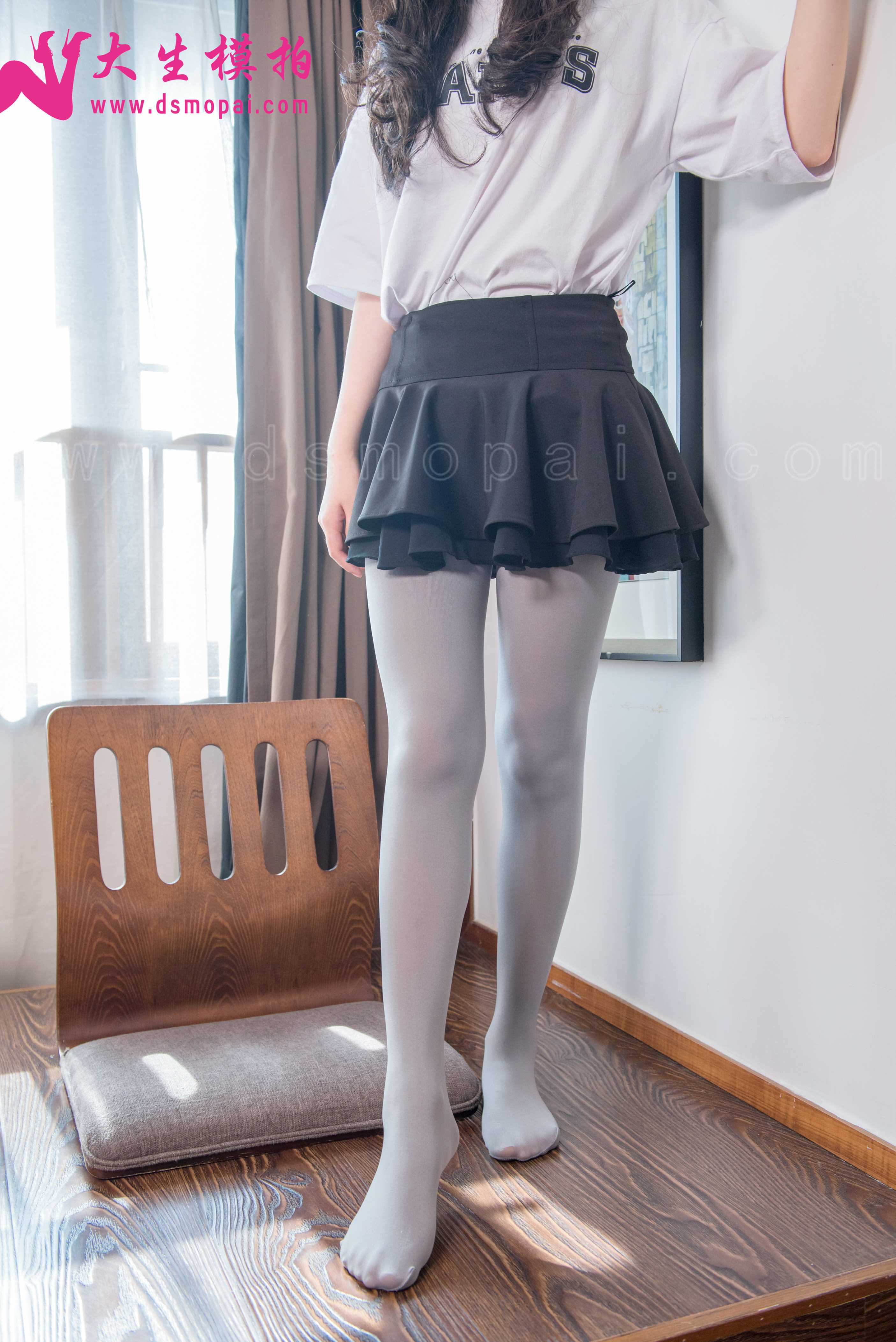 图片[2]-大生模拍 No.004 脱下厚灰丝 [50P187MB]-COS写真在线网
