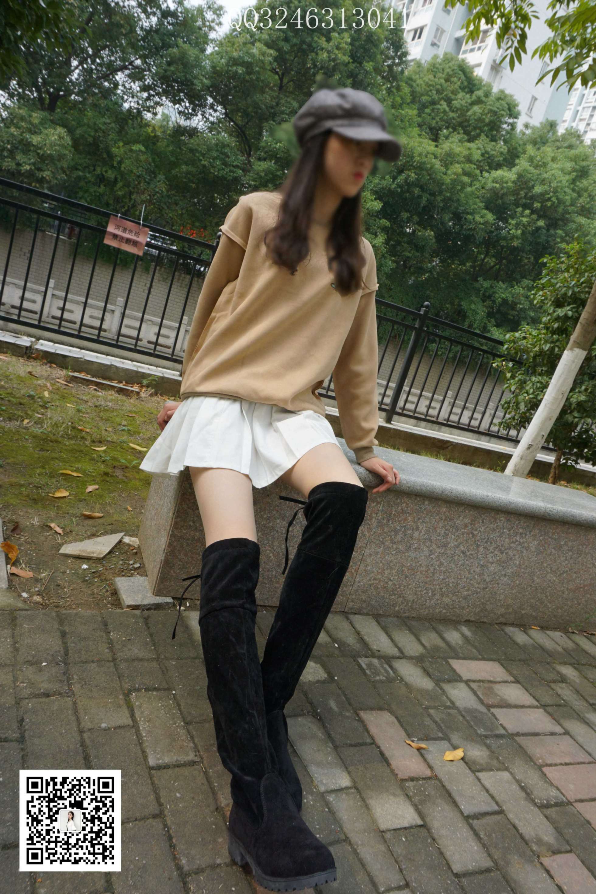 图片[2]-大生模拍 No.094 过膝靴灰丝 [77P1V569MB]-COS写真在线网