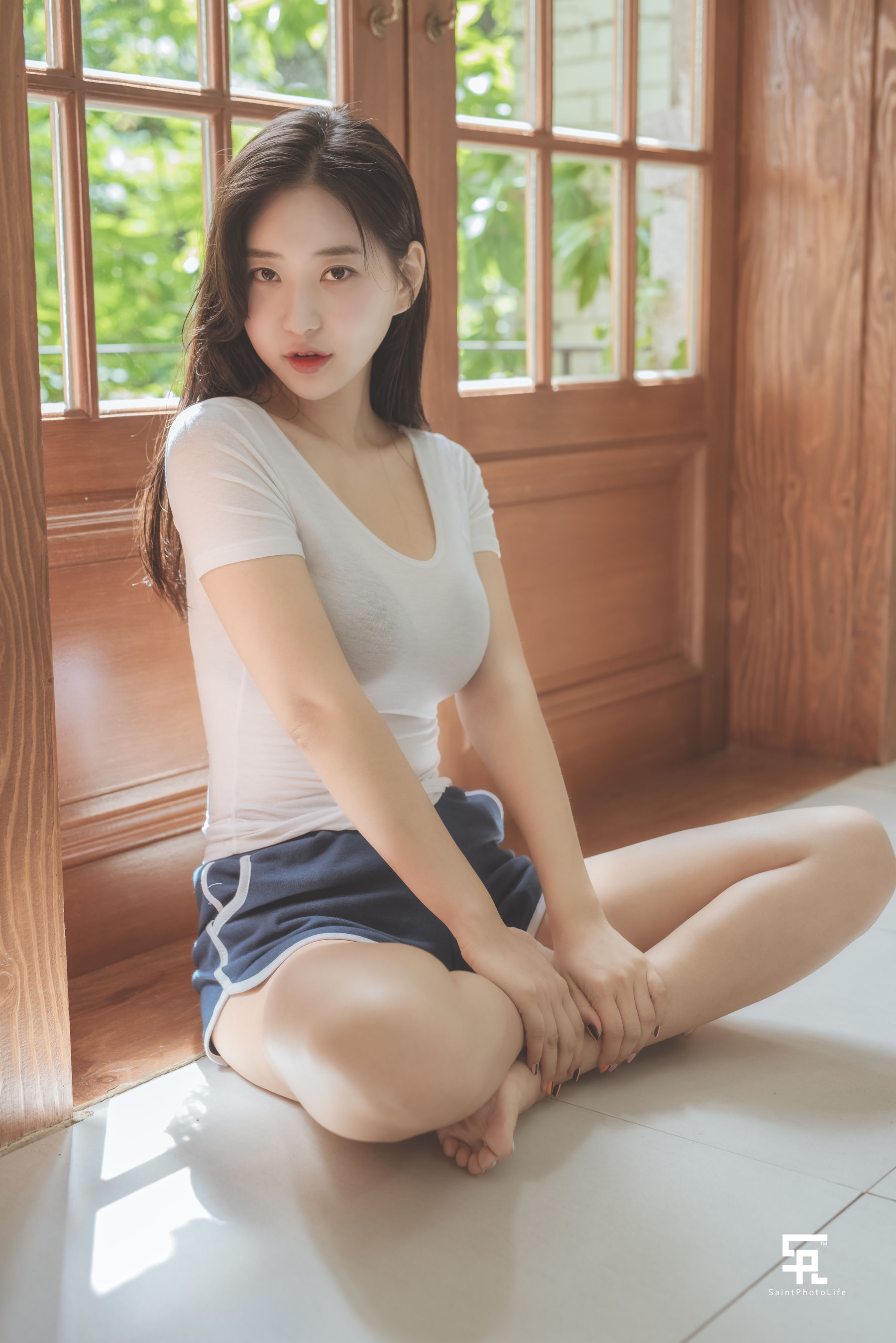 [saintphotolife] 韩国妹子申才恩(Zennyrt) – One summer day [48P] - 秀人网免费无水印在线套图写真