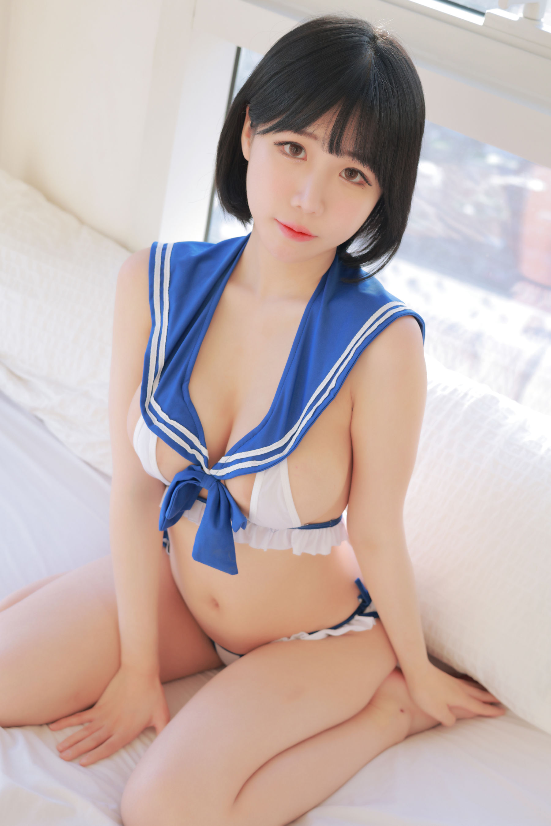 韩网可爱性感网红Addielyn – Sailor GIRL [36P] - 秀人网免费无水印在线套图写真