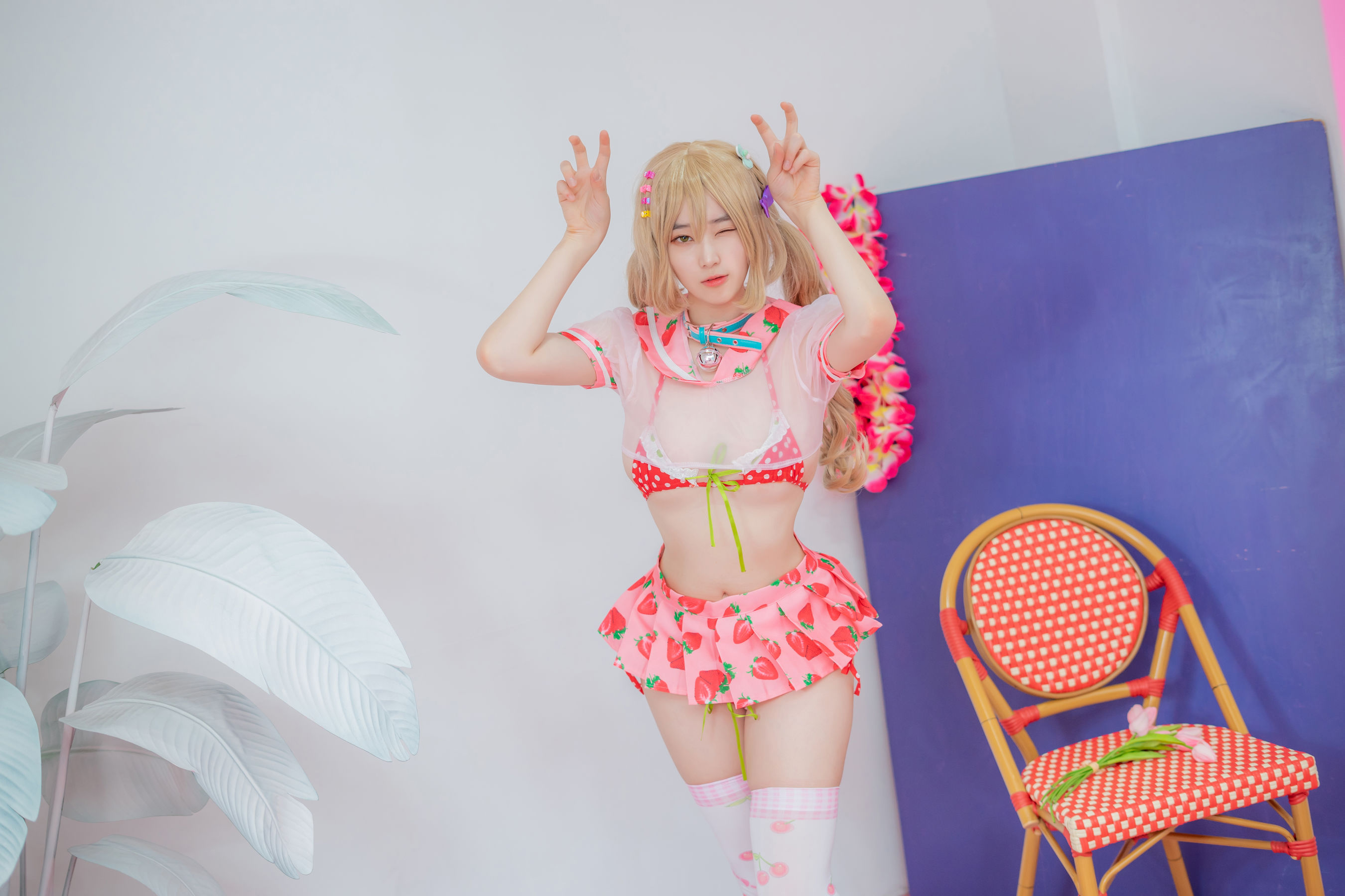 [CreamSoda] Bambi – Over knee socks [140P] - 秀人网免费无水印在线套图写真