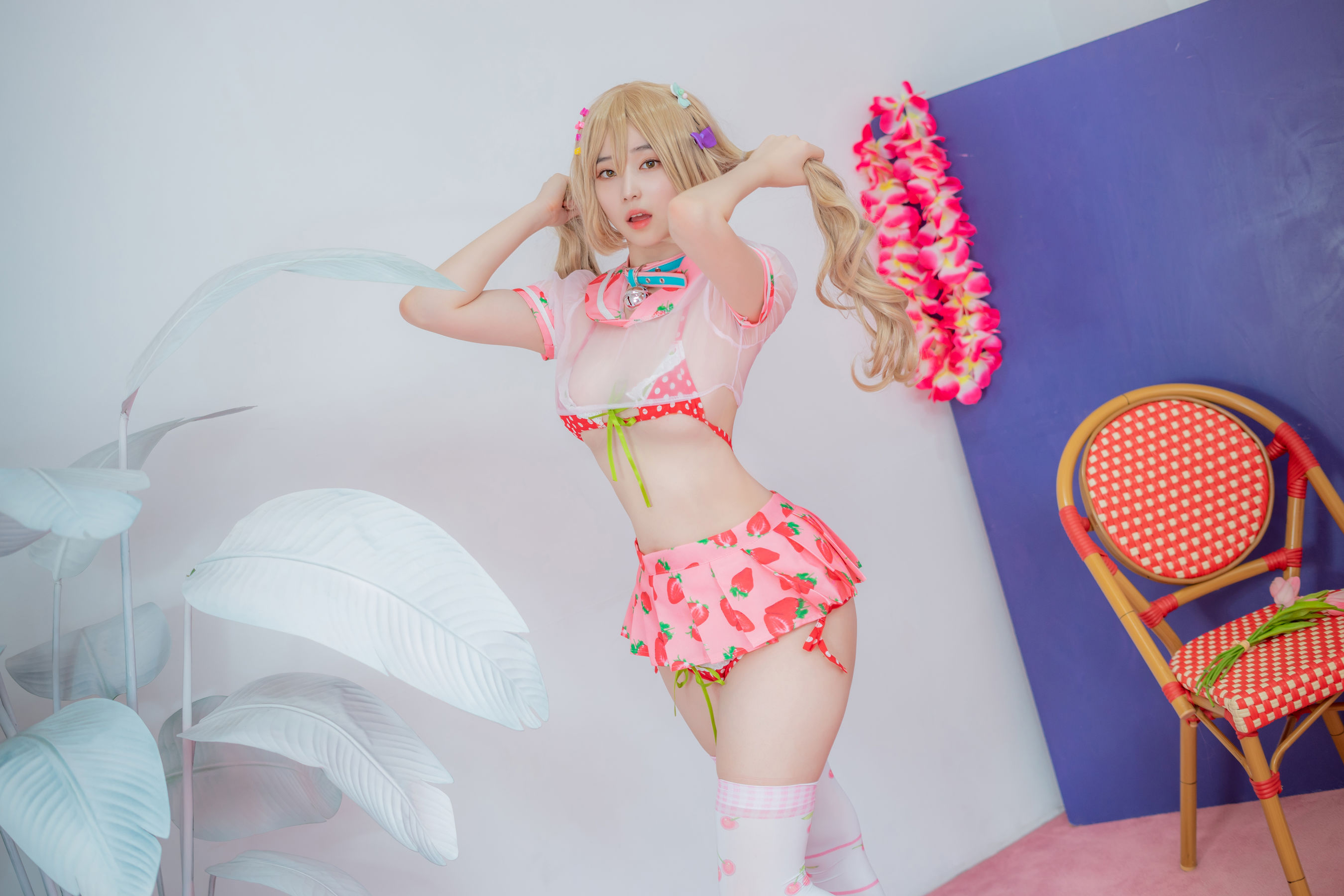 [CreamSoda] Bambi – Over knee socks [140P] - 秀人网免费无水印在线套图写真