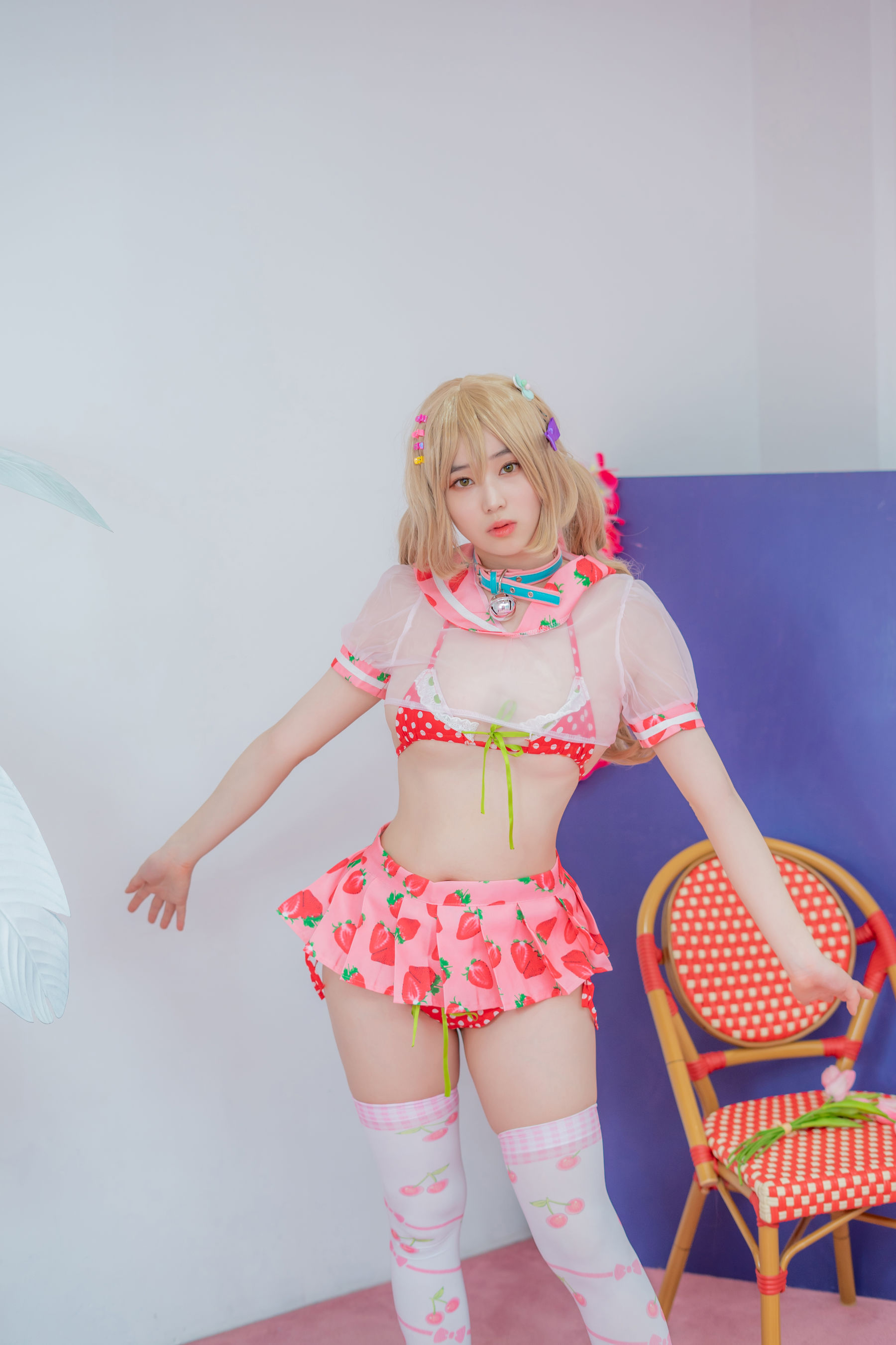 [CreamSoda] Bambi – Over knee socks [140P] - 秀人网免费无水印在线套图写真