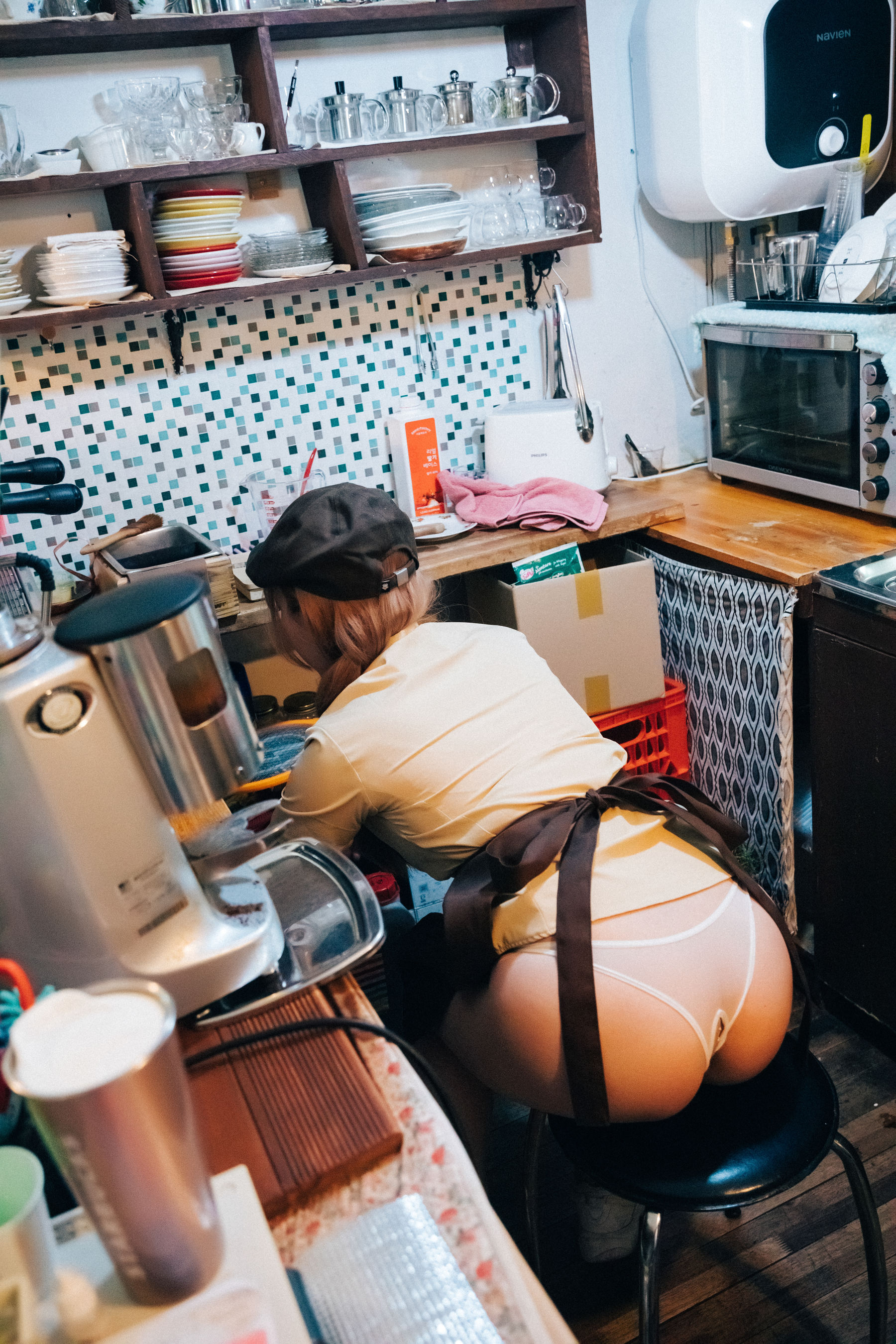 [LOOZY] Mozzi – Cafe Mozzi [72P] - 秀人网免费无水印在线套图写真