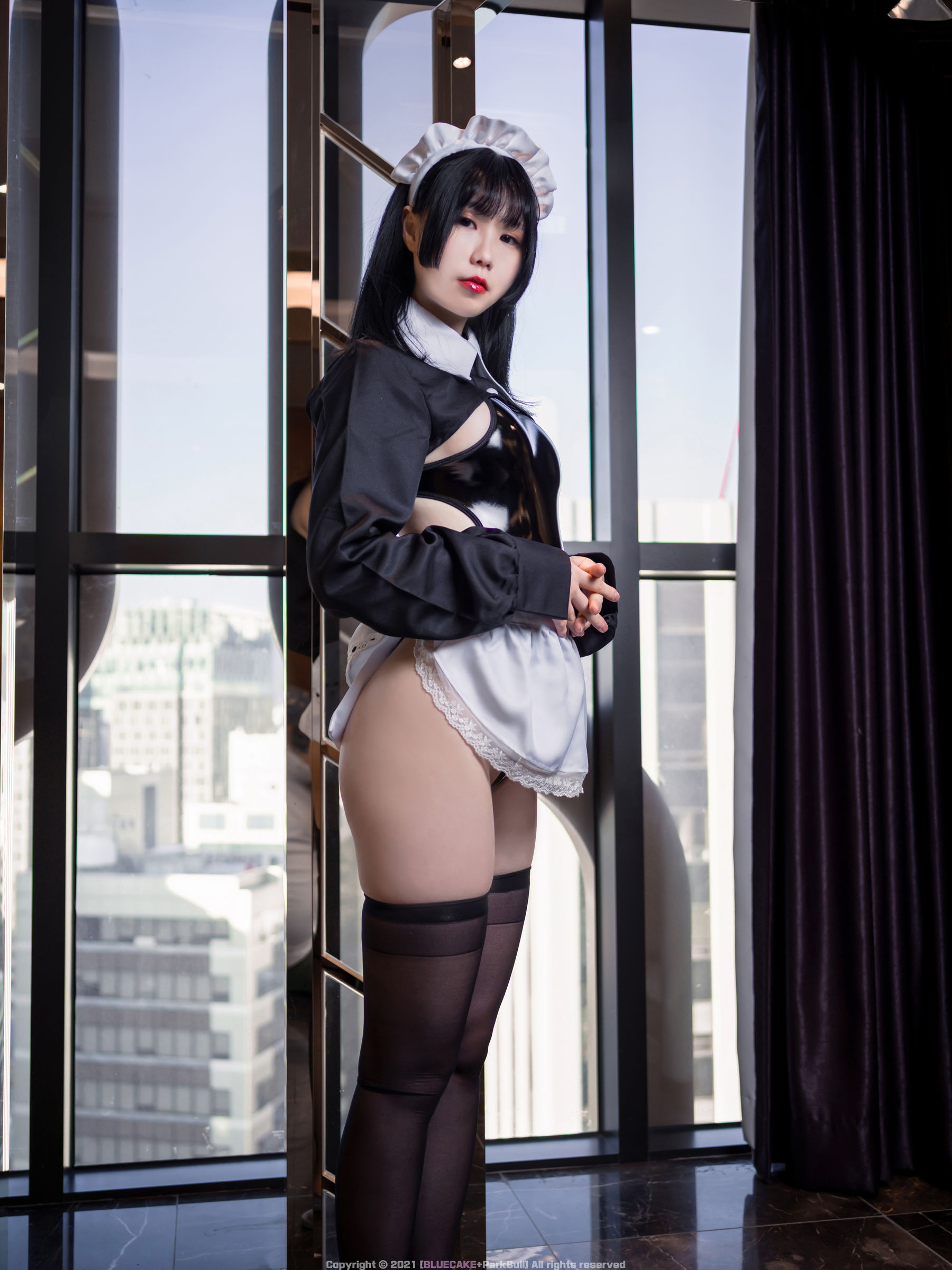 [BLUECAKE] Jamong – Maid J S.Ver [101P] - 秀人网免费无水印在线套图写真