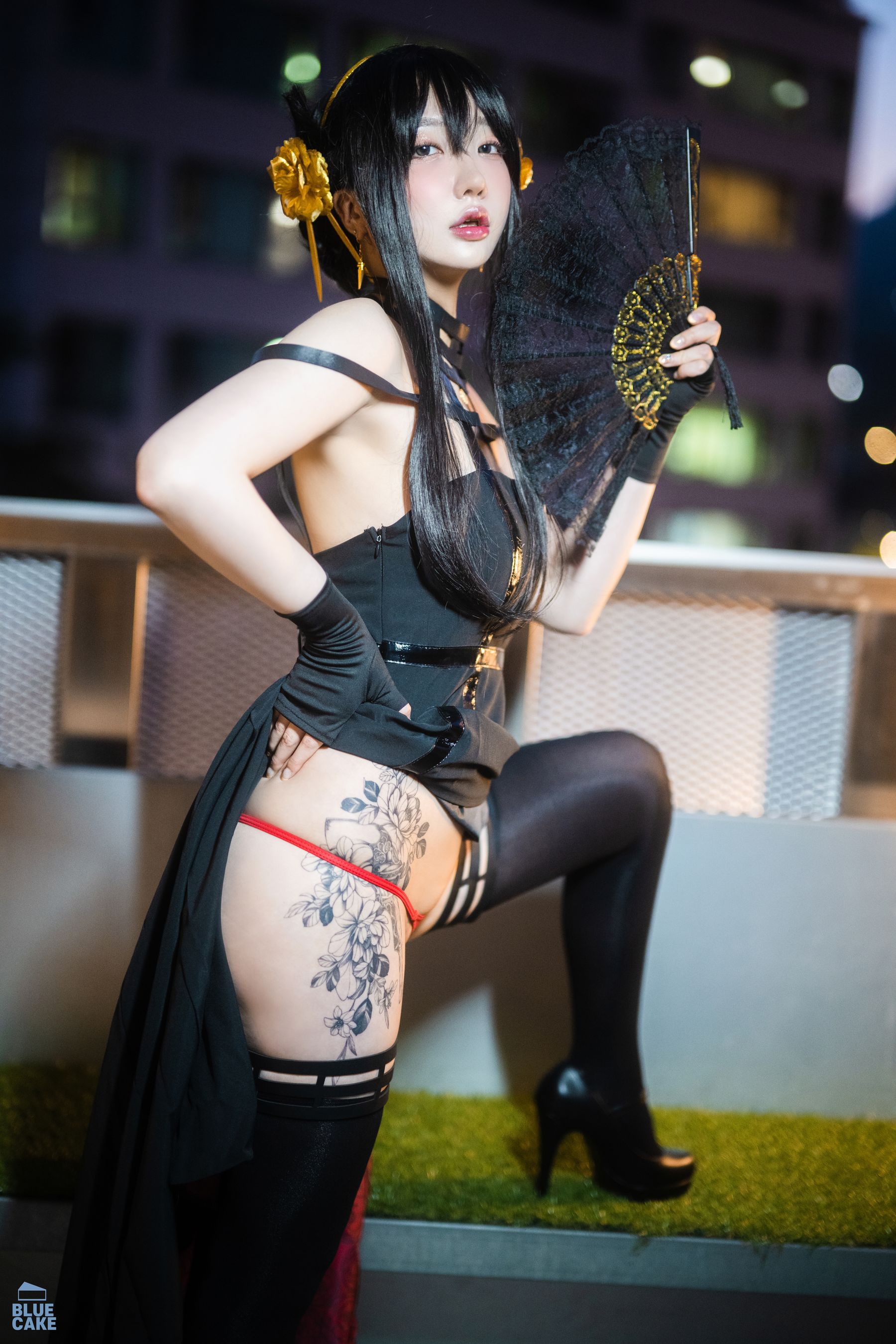 [BLUECAKE] YeEun – Black Rose [81P] - 秀人网免费无水印在线套图写真