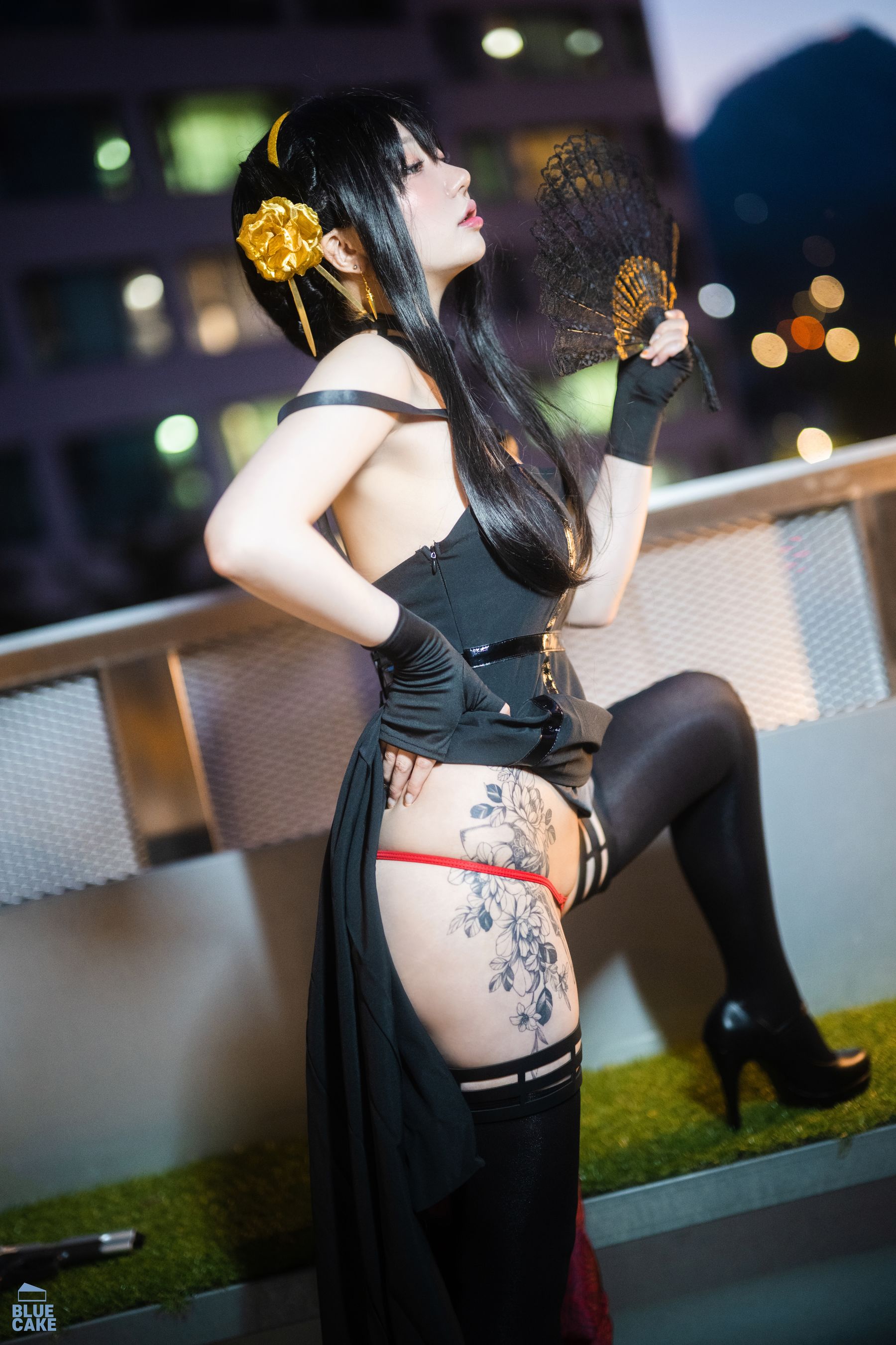 [BLUECAKE] YeEun – Black Rose [81P] - 秀人网免费无水印在线套图写真