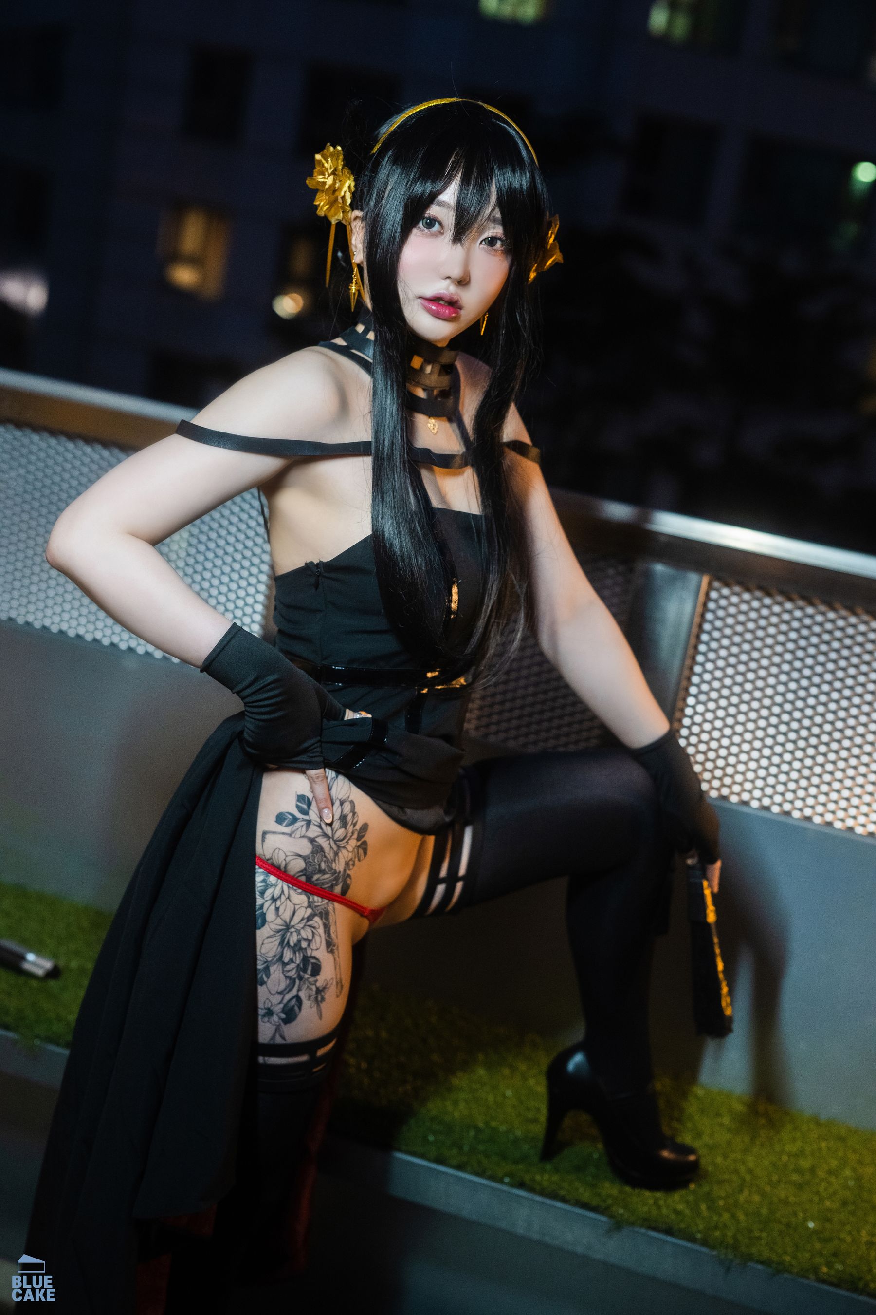 [BLUECAKE] YeEun – Black Rose [81P] - 秀人网免费无水印在线套图写真