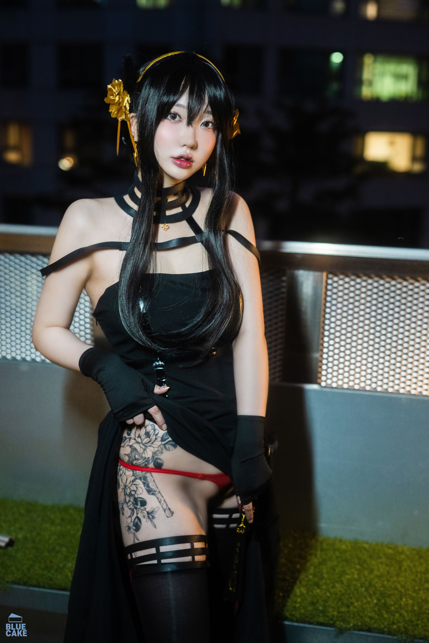 [BLUECAKE] YeEun – Black Rose [81P] - 秀人网免费无水印在线套图写真