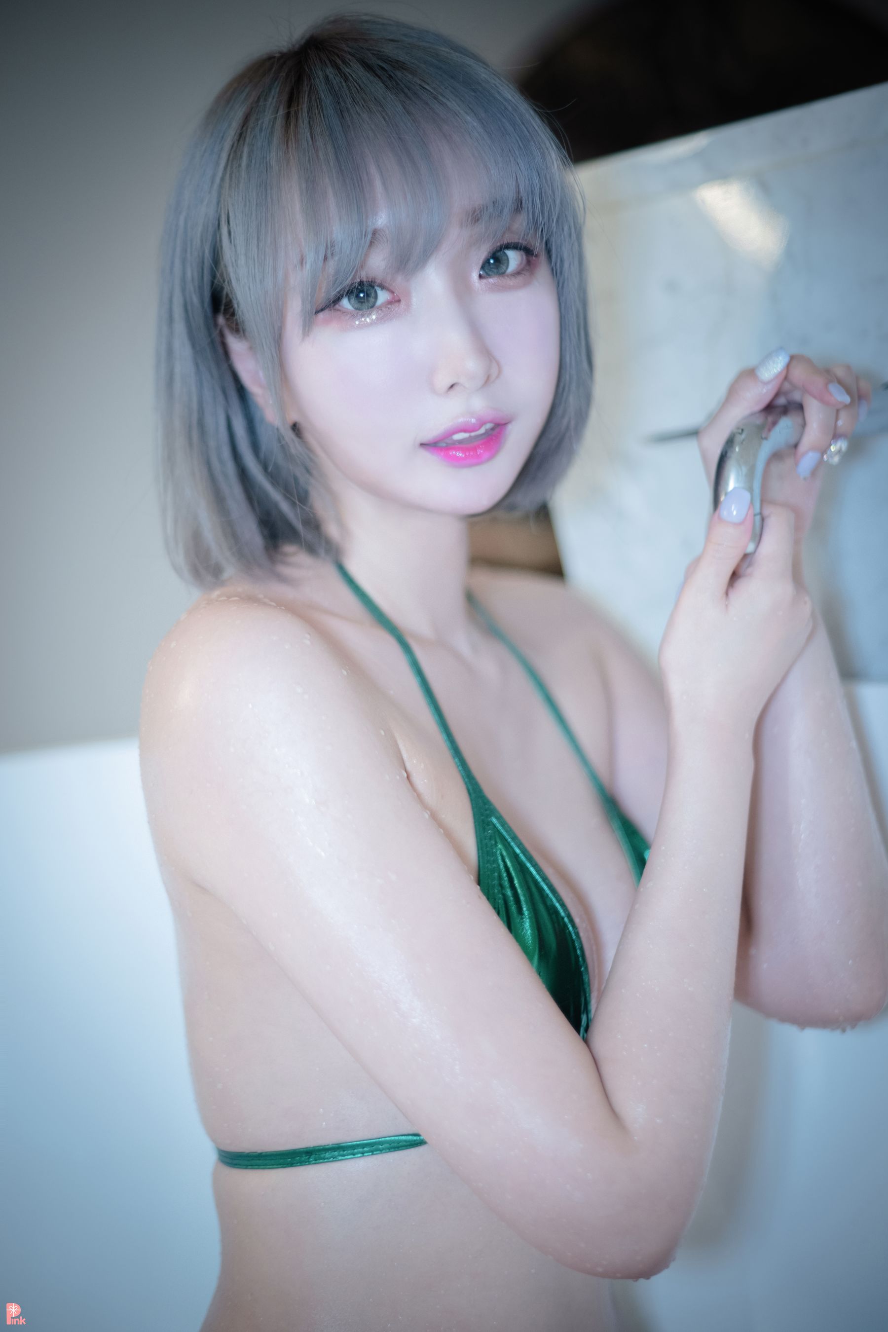 PINK RIBBON Dayeon – E-bIKINI Green [67P] - 秀人网免费无水印在线套图写真