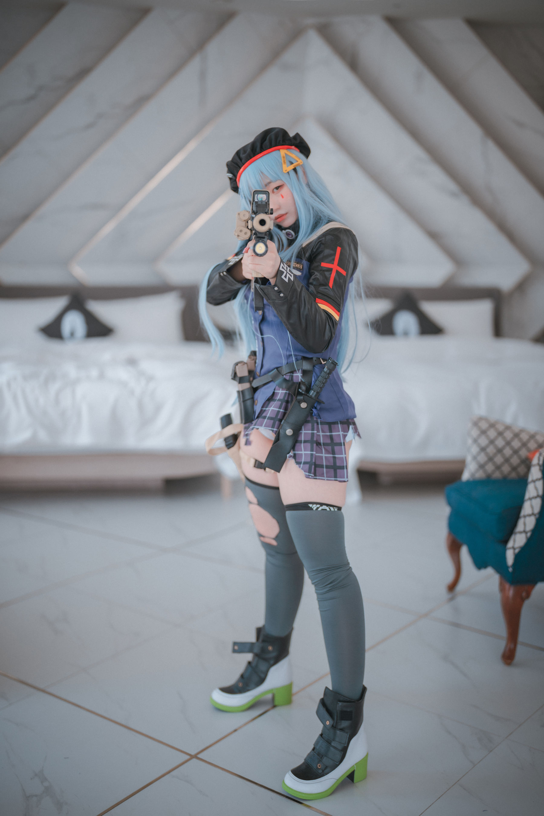[DJAWA] Mimmi – Girls &#039; Frontline HK416 [192P] - 秀人网免费无水印在线套图写真