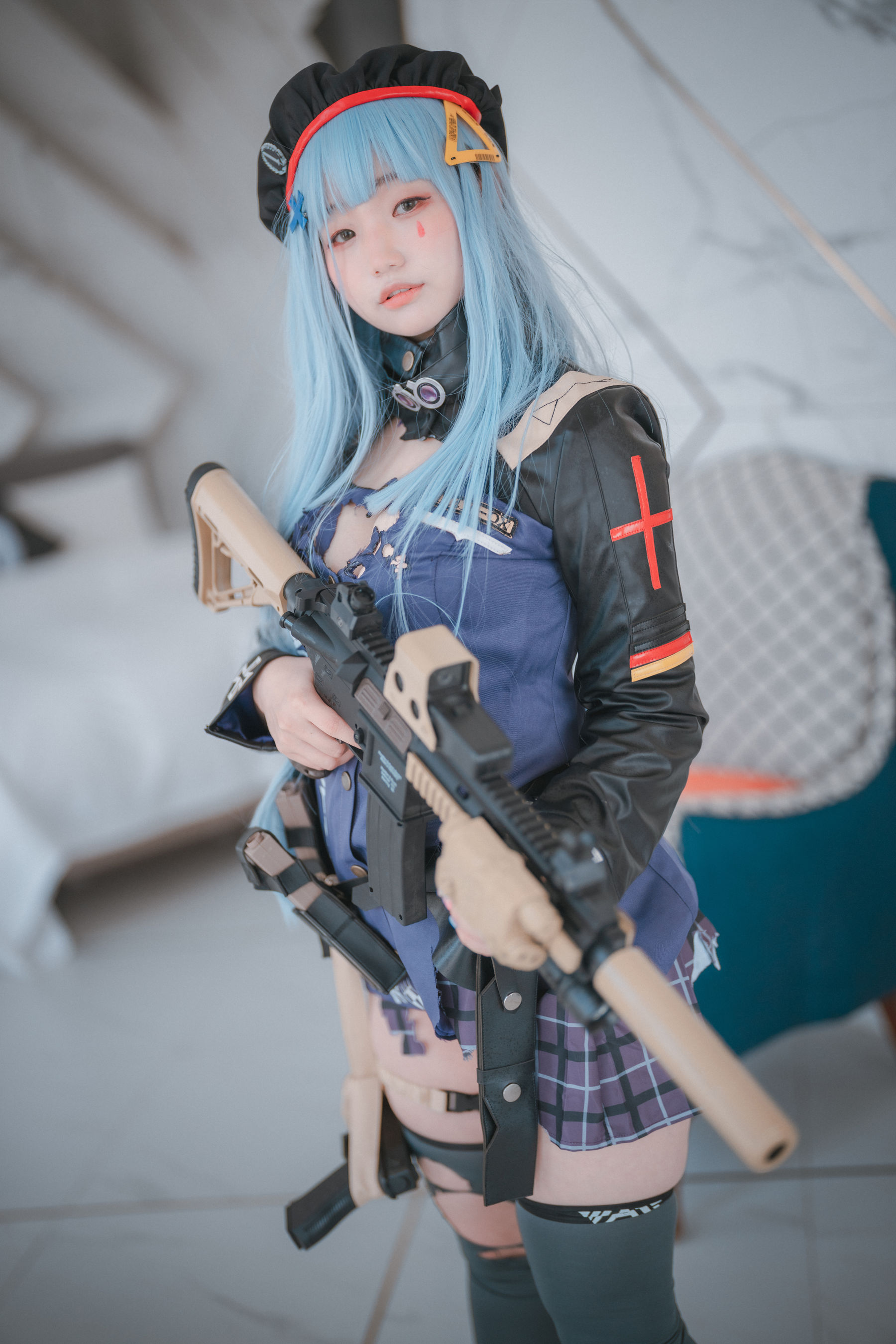 [DJAWA] Mimmi – Girls &#039; Frontline HK416 [192P] - 秀人网免费无水印在线套图写真