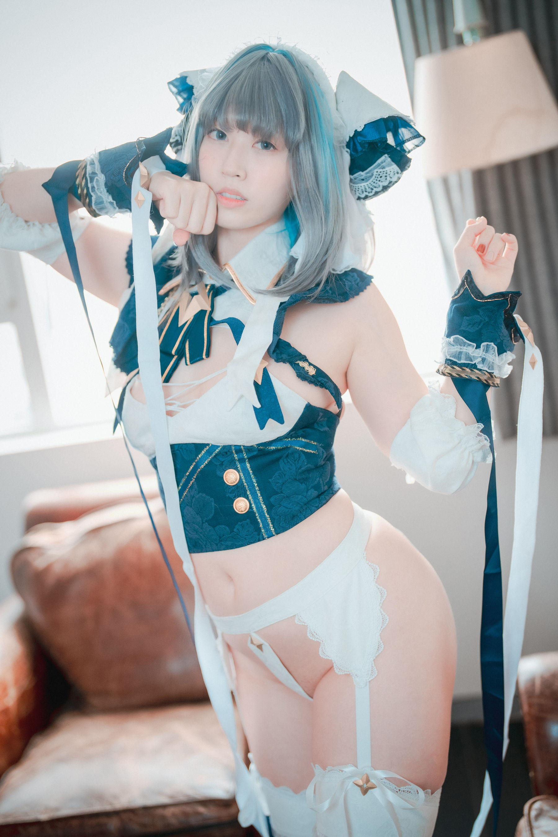 [DJAWA] Mozzi – Azur Lane HMS Cheshire [50P] - 秀人网免费无水印在线套图写真