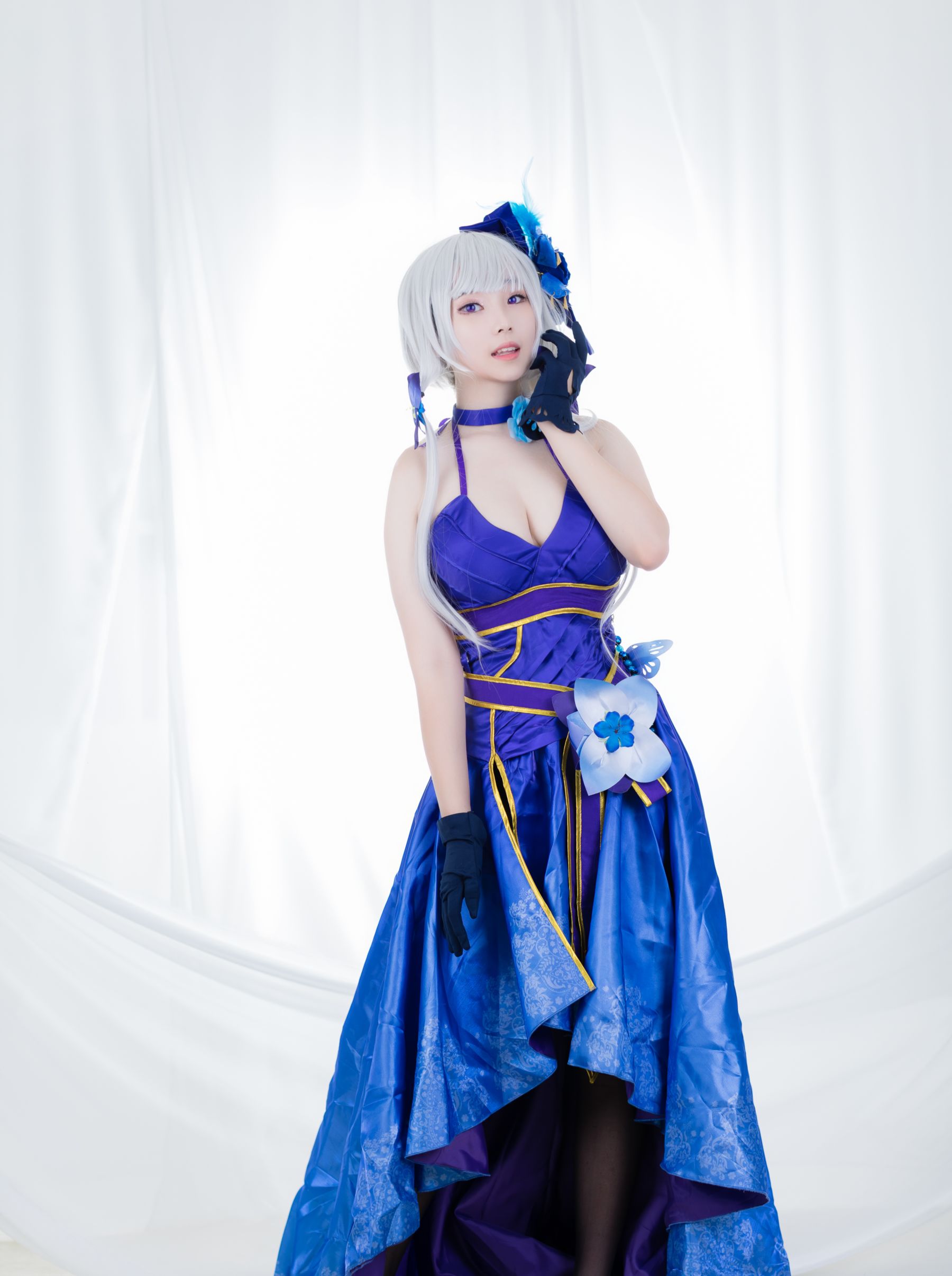 [ARTGRAVIA] 韩国妹子 BamBi写真 – Azur Lane – Illustrious (Never-Ending Tea Party ver.) [42P] - 秀人网免费无水印在线套图写真