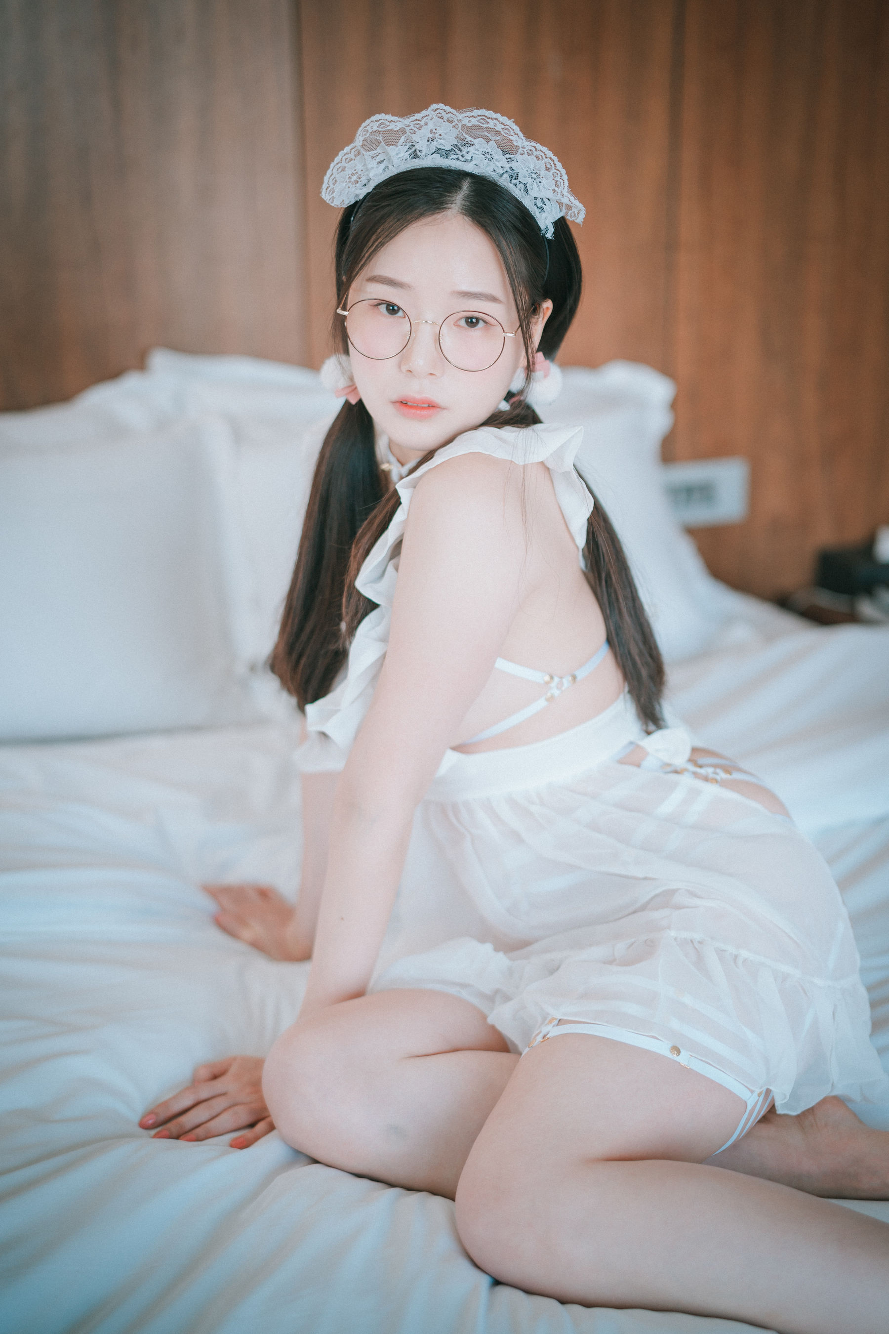 [DJAWA] PIA – Sheer Chiffon Apron [65P] - 秀人网免费无水印在线套图写真