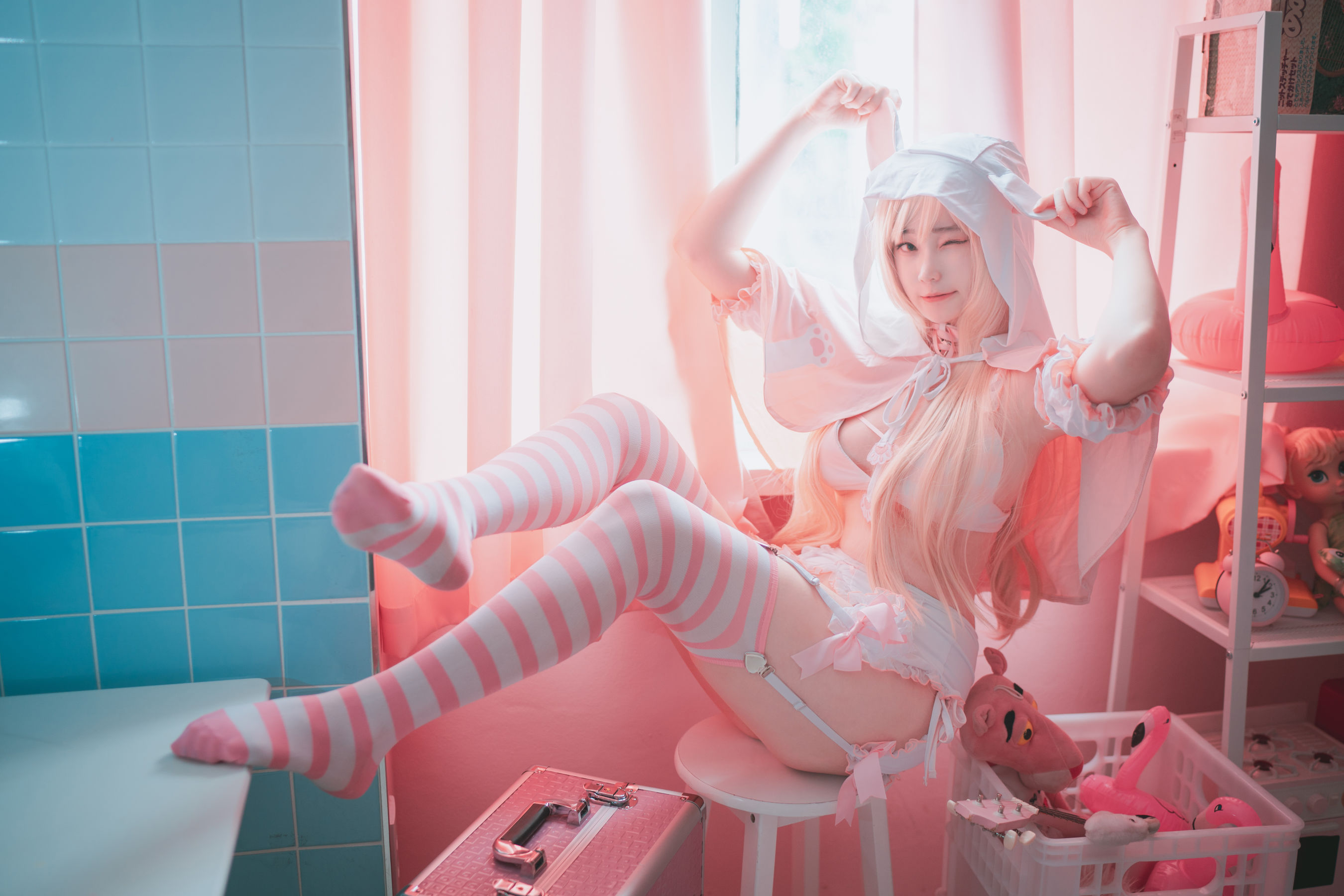 [DJAWA] BamBi – Angel de Rosa [48P] - 秀人网免费无水印在线套图写真