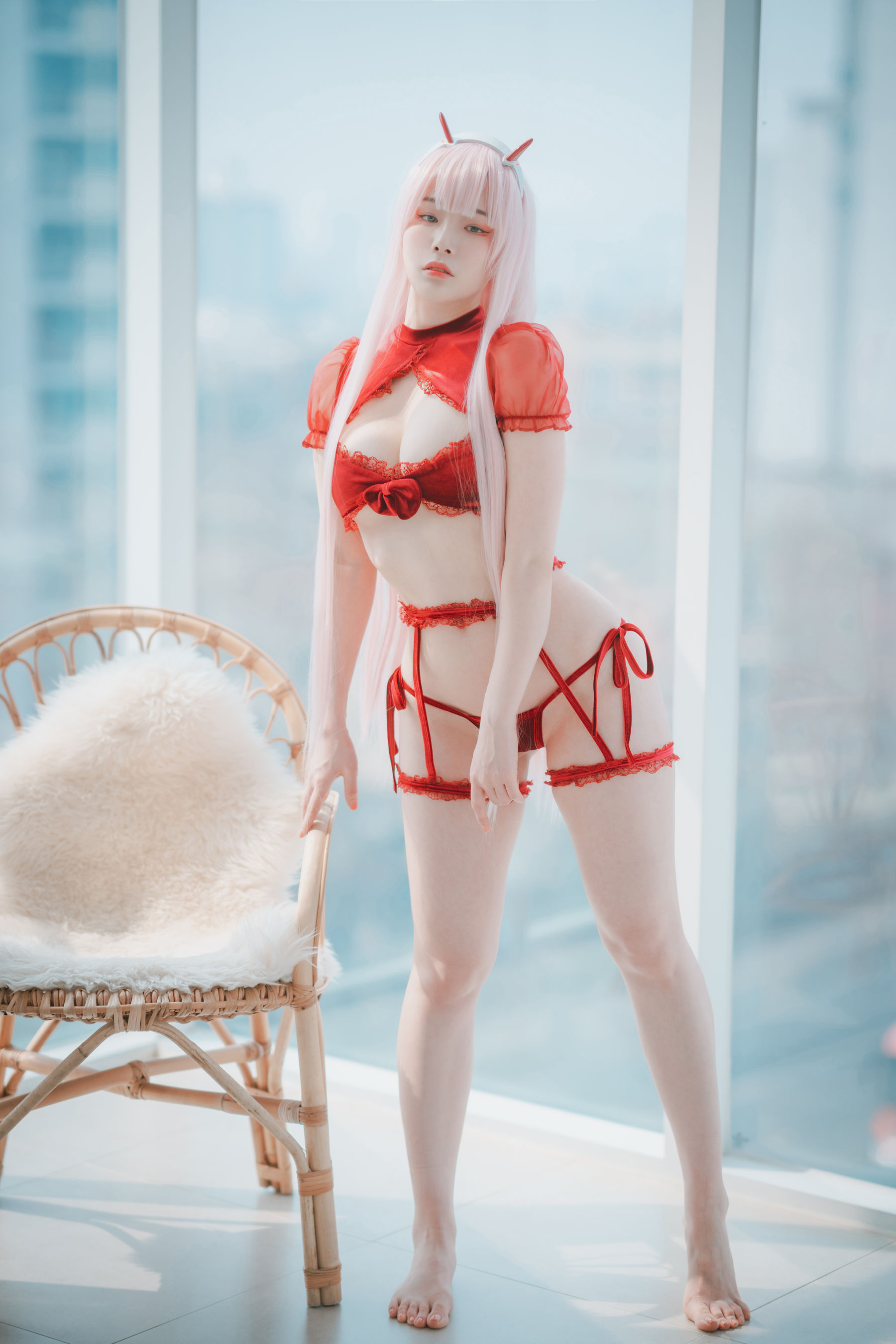 [DJAWA] PIA – Darling in the FranXX – Code 002 [105P] - 秀人网免费无水印在线套图写真