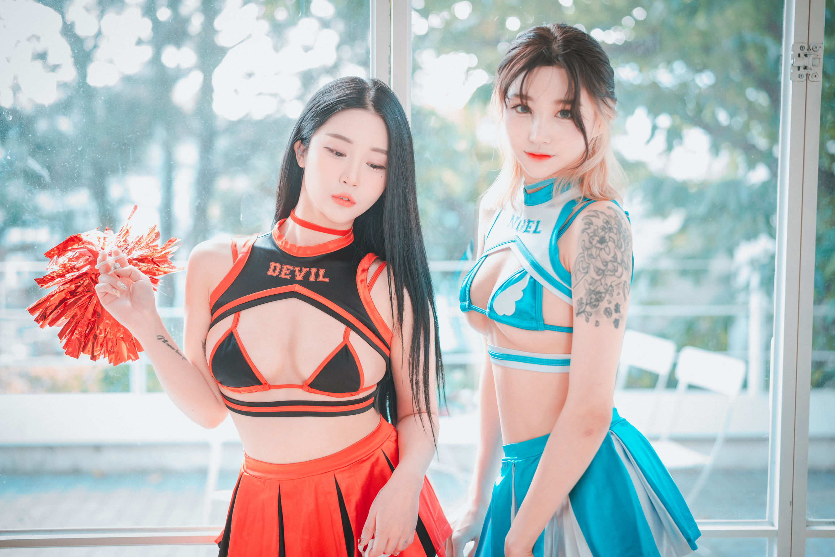 [DJAWA] Bomi &#038; Taeri – Devil 666 &#038; Angel 777 [81P] - 秀人网免费无水印在线套图写真