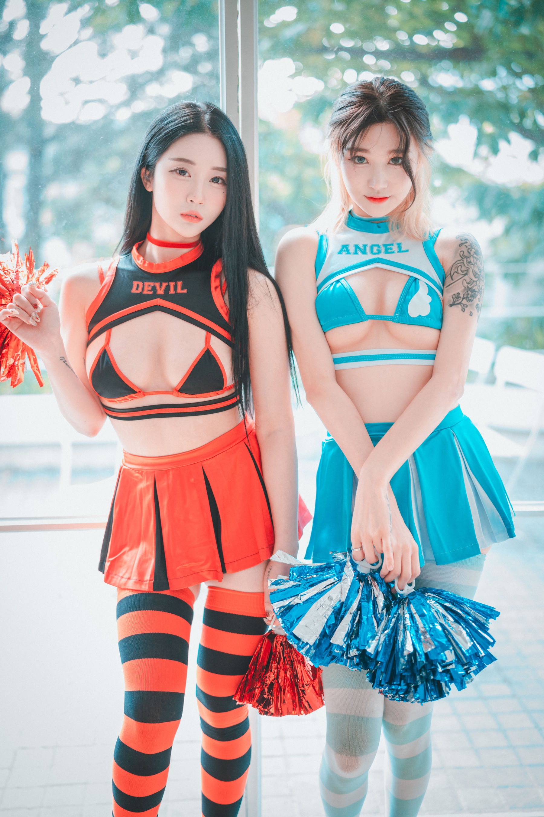[DJAWA] Bomi &#038; Taeri – Devil 666 &#038; Angel 777 [81P] - 秀人网免费无水印在线套图写真