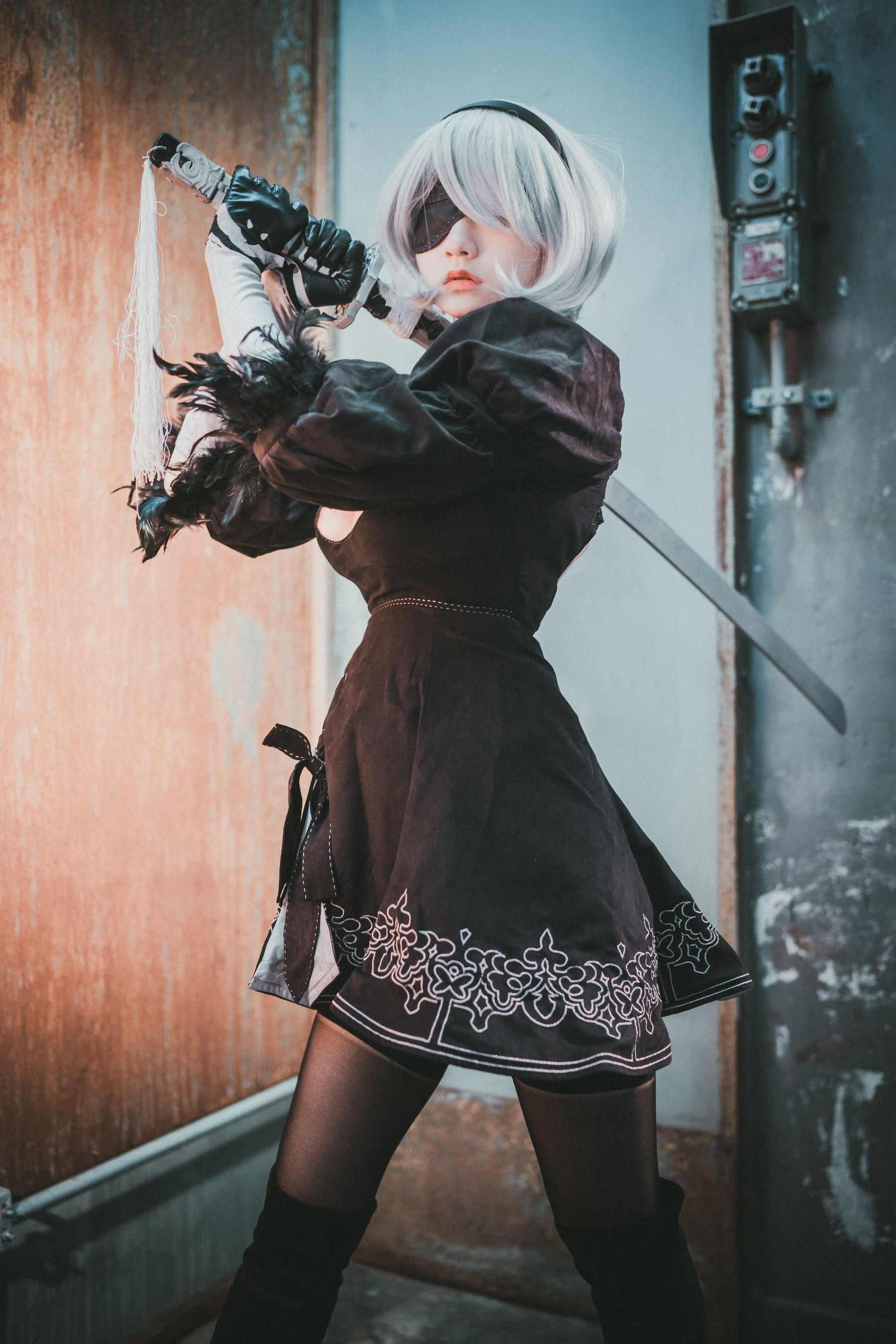 [DJAWA] Jenny – NieR Automata 2B [47P] - 秀人网免费无水印在线套图写真