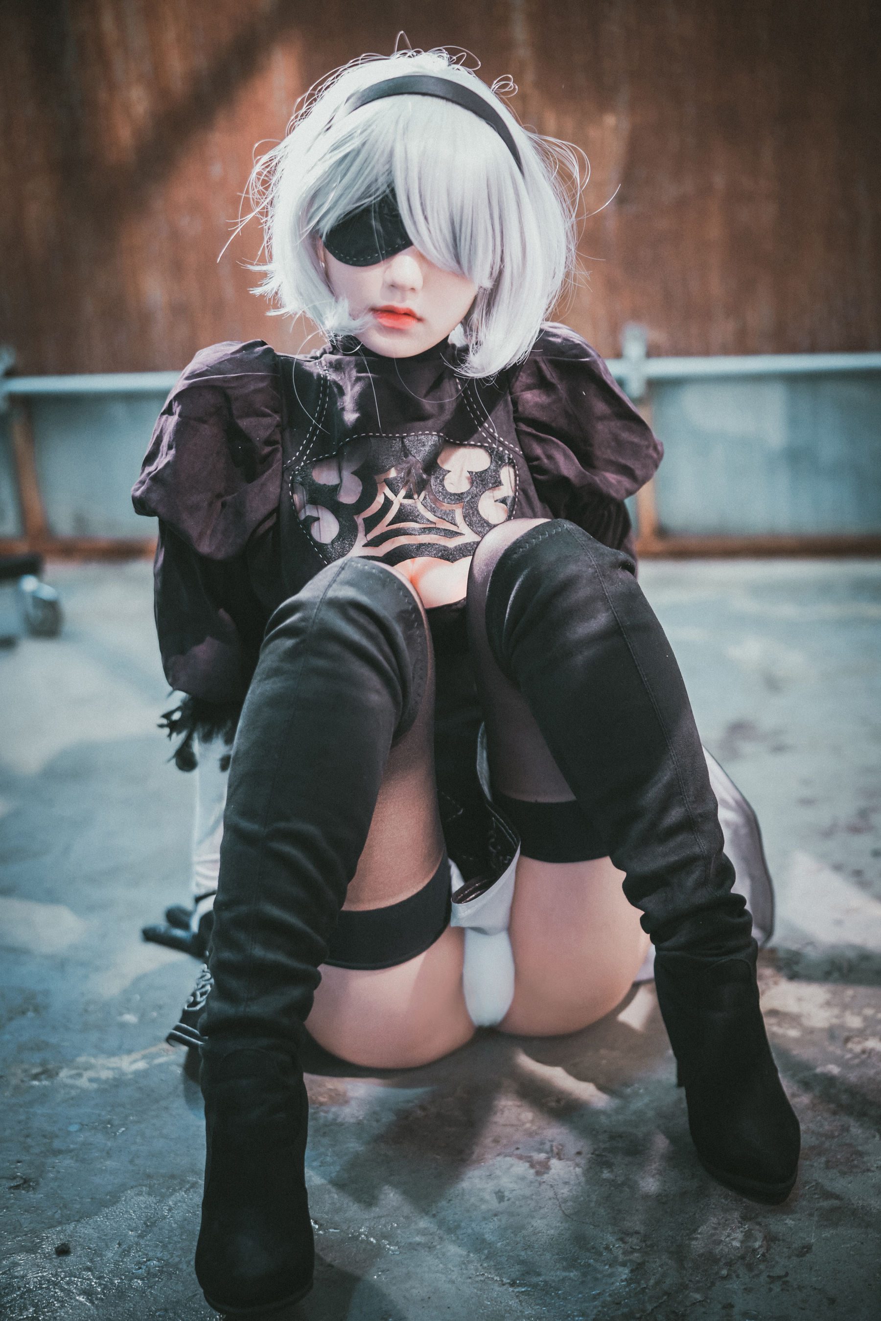 [DJAWA] Jenny – NieR Automata 2B [47P] - 秀人网免费无水印在线套图写真
