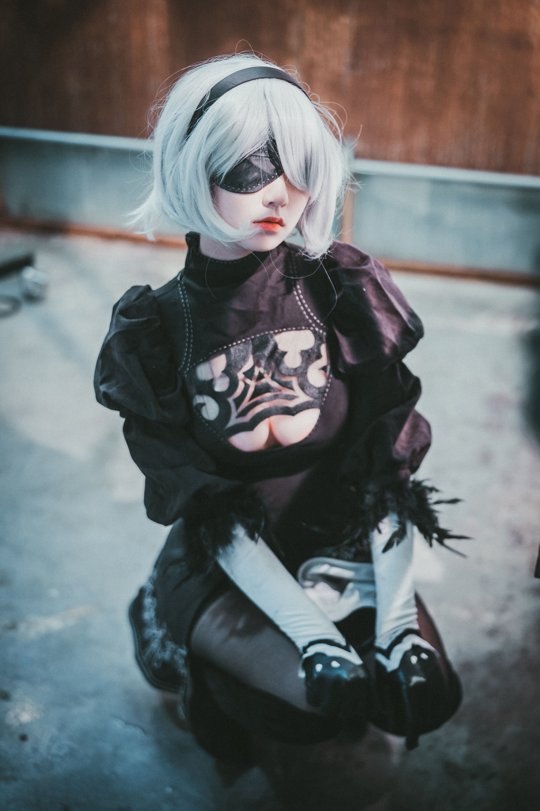 [DJAWA] Jenny – NieR Automata 2B [47P] - 秀人网免费无水印在线套图写真