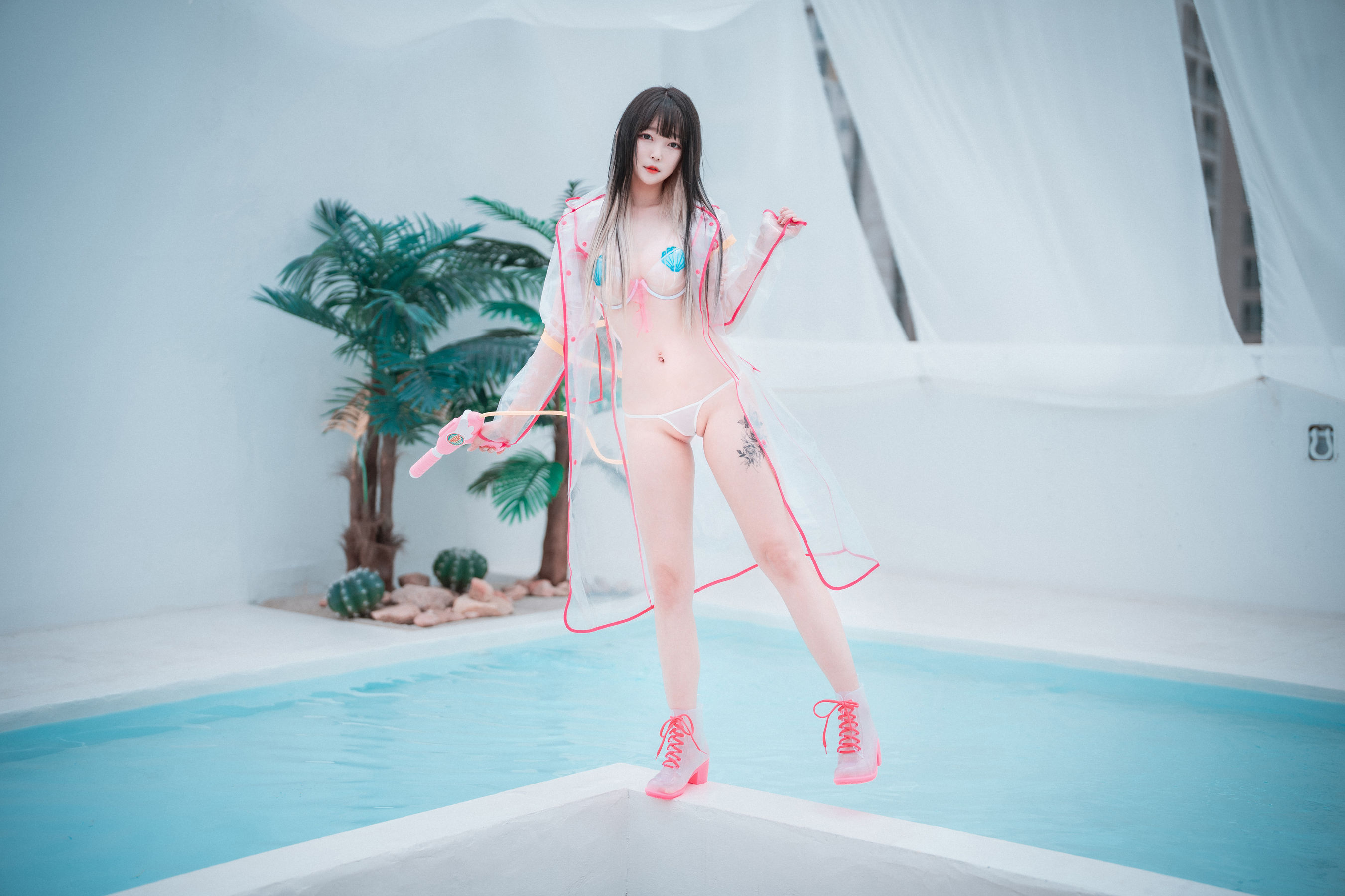 [DJAWA] Aram – Poolside Summer [93P] - 秀人网免费无水印在线套图写真