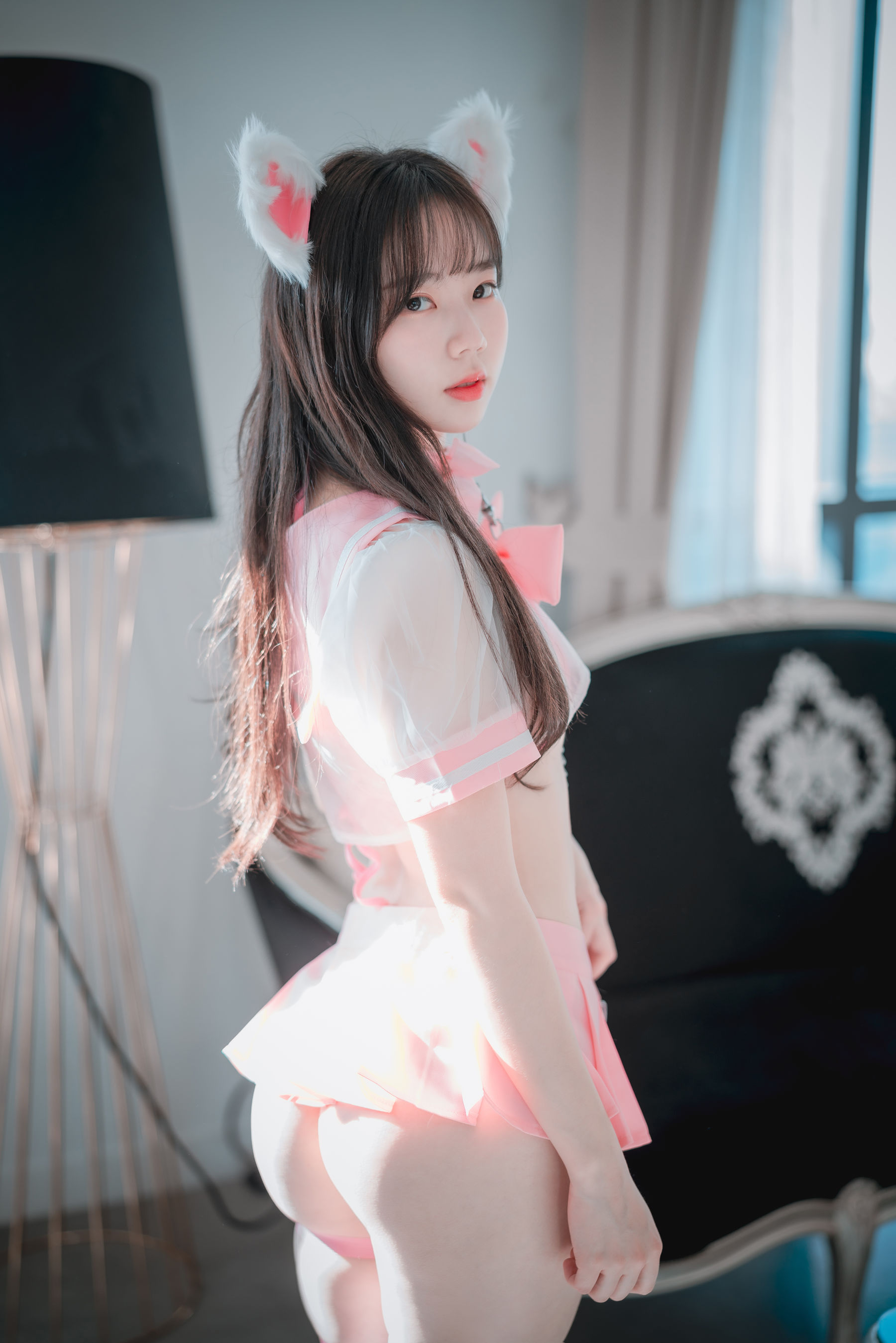 [DJAWA] MyuA – Catgirl in Pink [72P] - 秀人网免费无水印在线套图写真