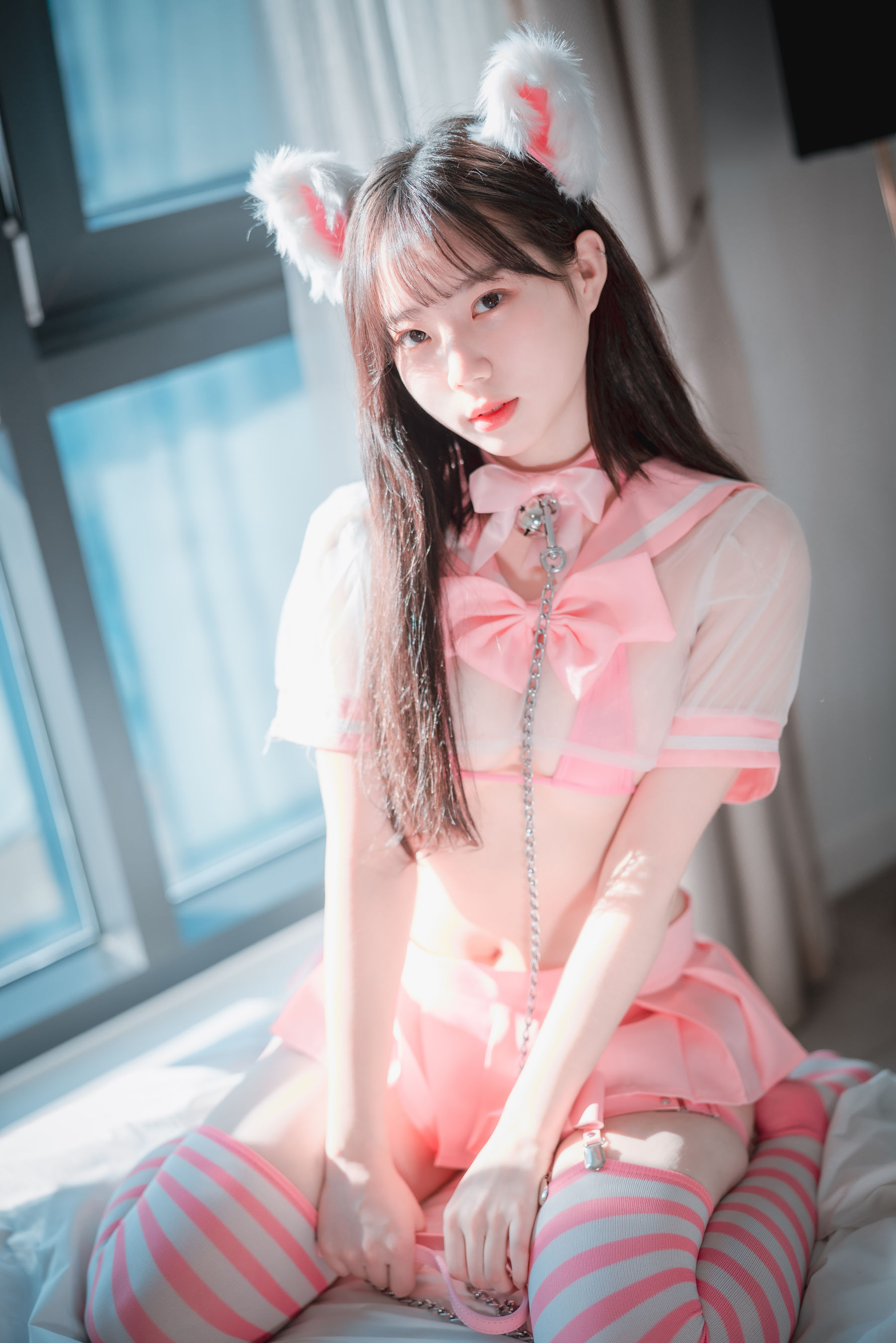 [DJAWA] MyuA – Catgirl in Pink [72P] - 秀人网免费无水印在线套图写真