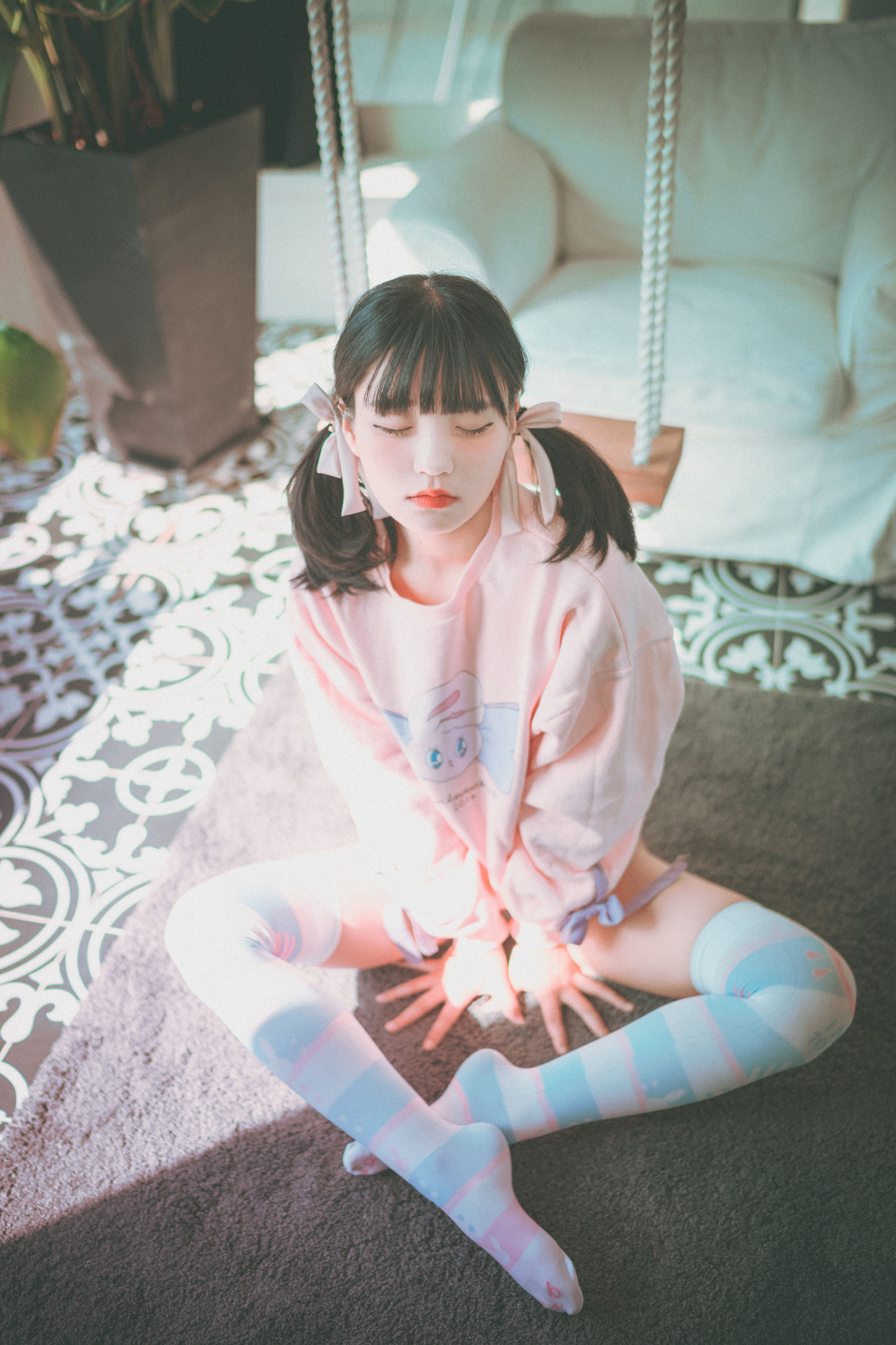 [DJAWA] Jenny – Lovely Pink [34P] - 秀人网免费无水印在线套图写真