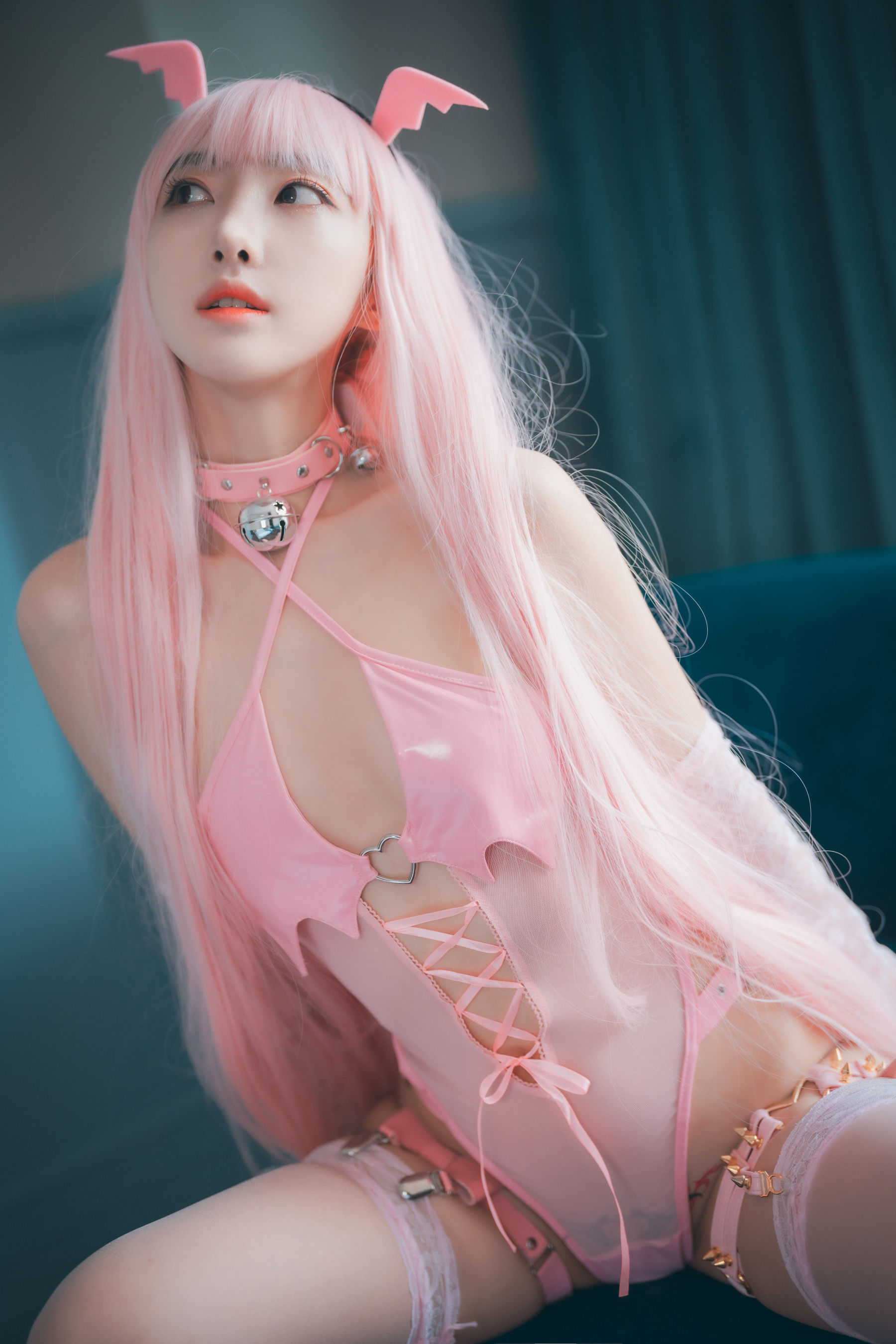 [DJAWA] Hanari – Pink Succubus [123P] - 秀人网免费无水印在线套图写真
