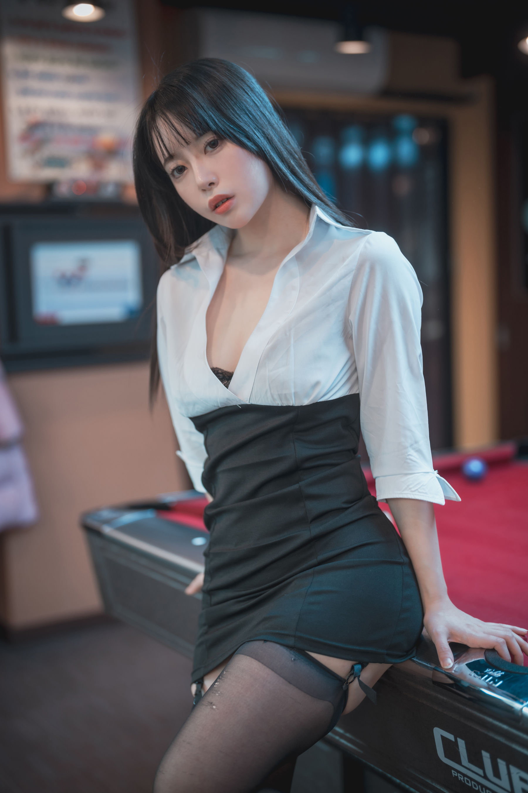 DJAWA ZziZzi – Billiards Girl – 2 [47P] - 秀人网免费无水印在线套图写真