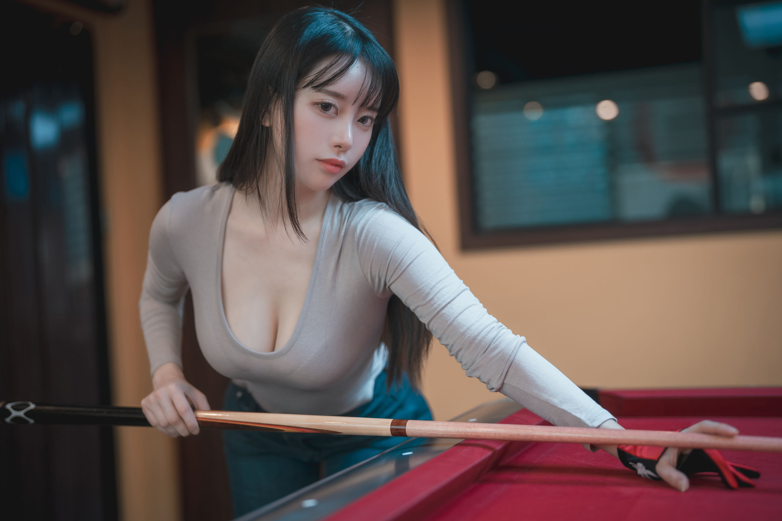 DJAWA ZziZzi – Billiards Girl – 1 [49P] - 秀人网免费无水印在线套图写真