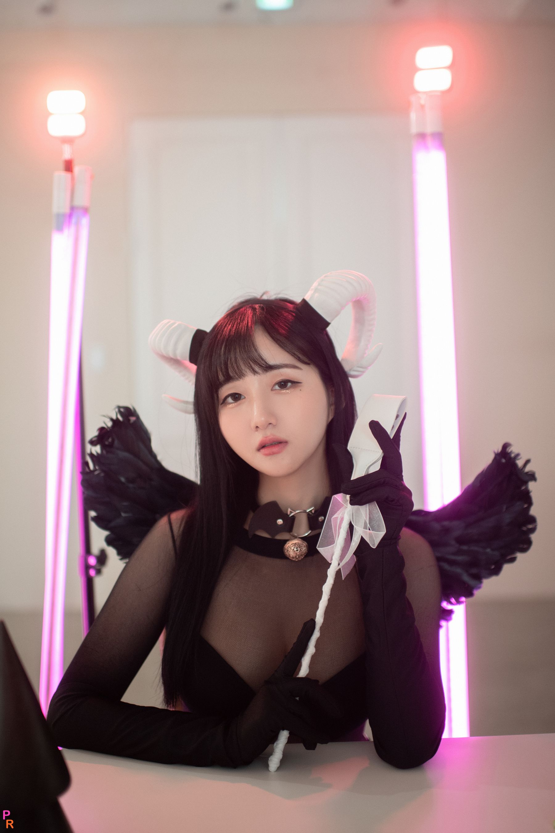 [PINK RIBBON] Jina – Succubus perspective [59P] - 秀人网免费无水印在线套图写真