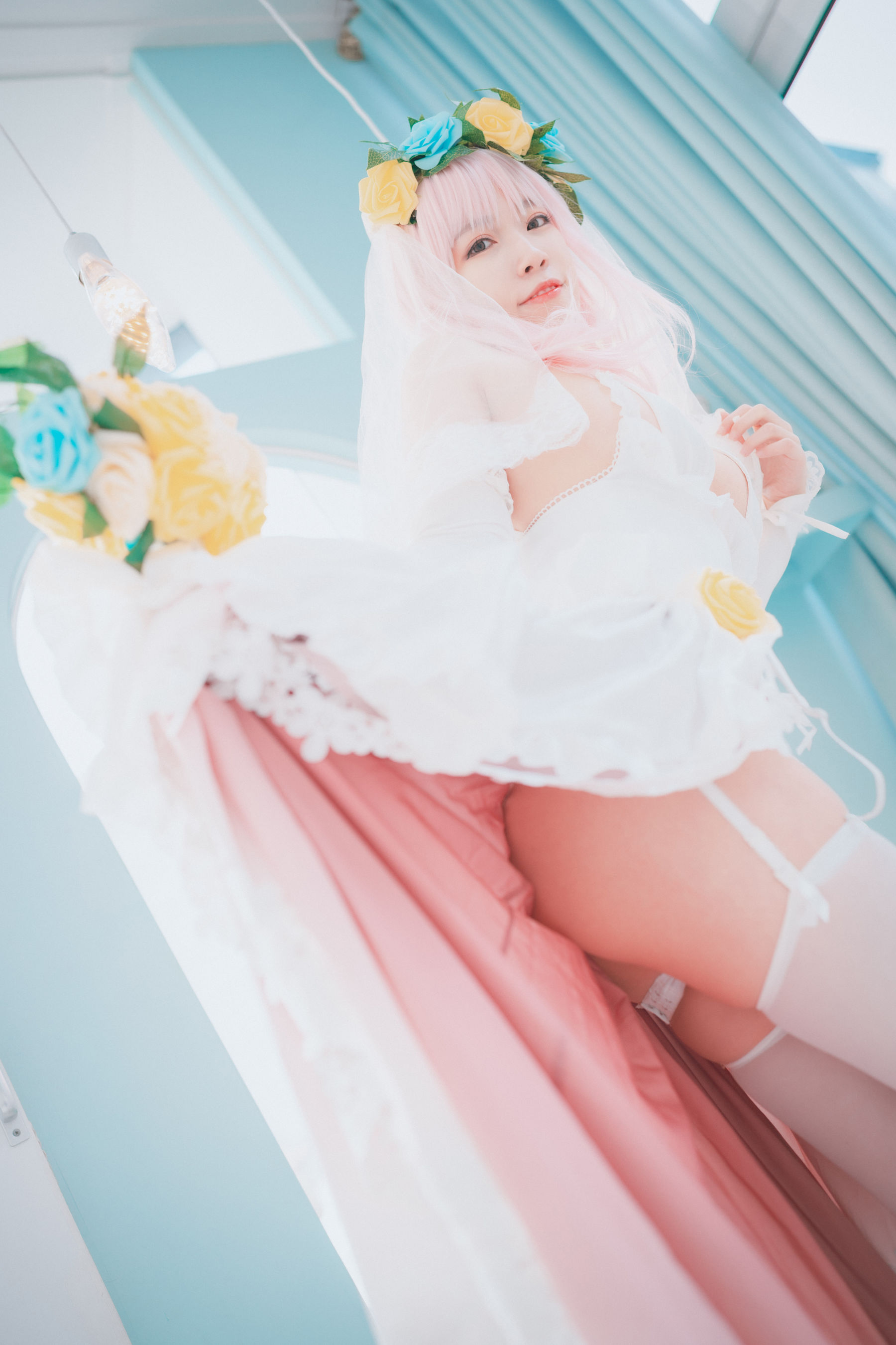 [DJAWA] Myaron – Super Sonico White Wedding [25P] - 秀人网免费无水印在线套图写真