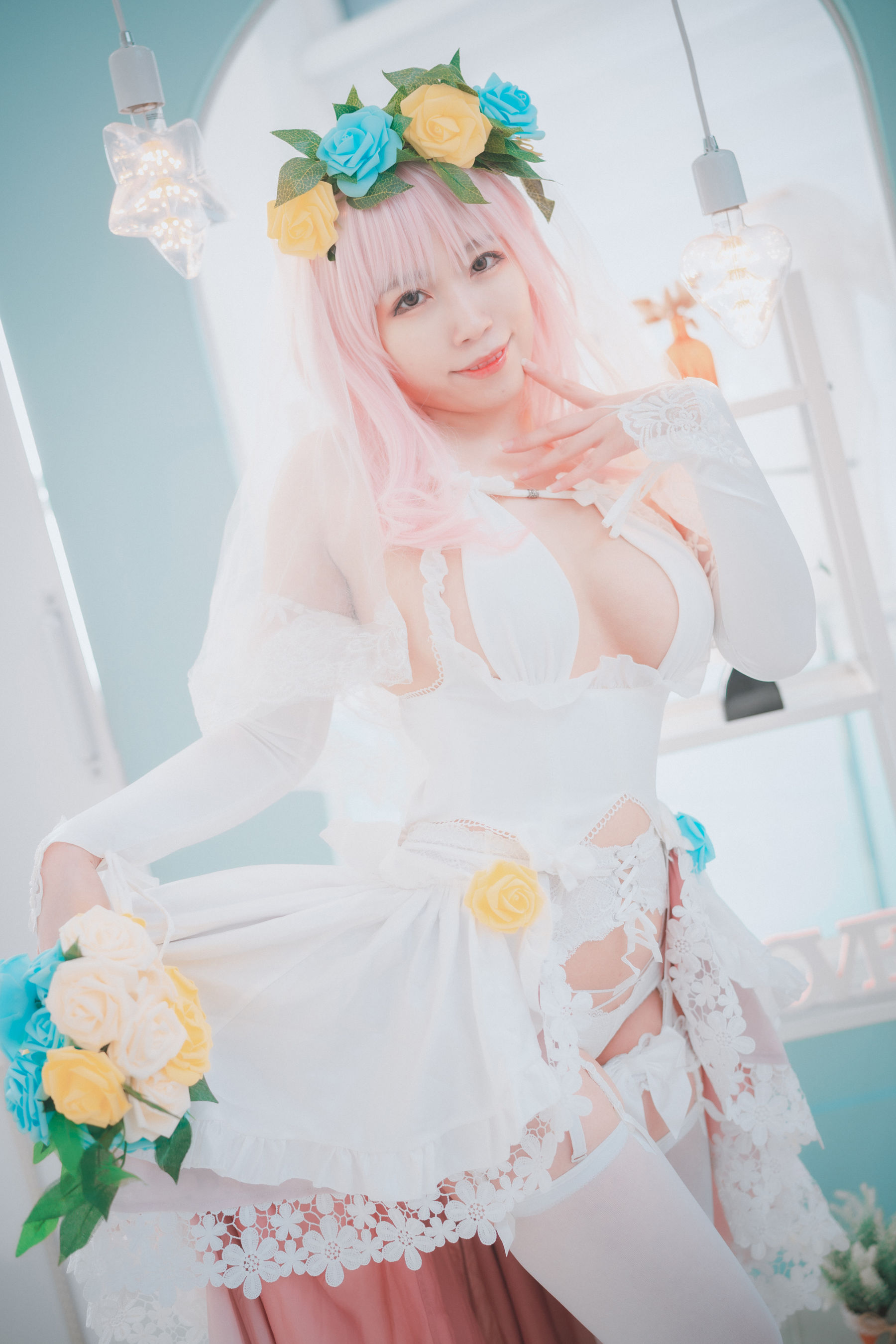 [DJAWA] Myaron – Super Sonico White Wedding [25P] - 秀人网免费无水印在线套图写真