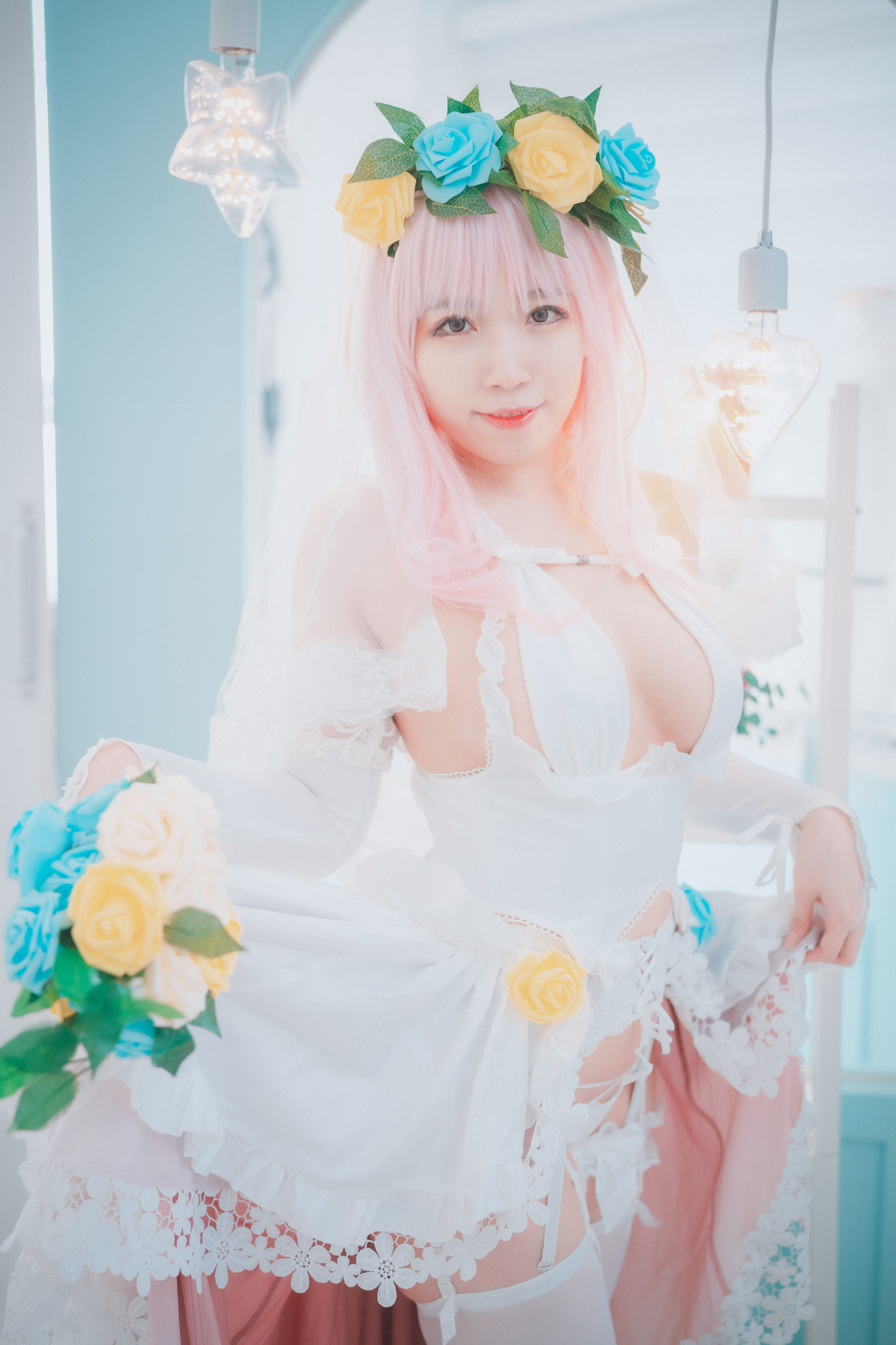 [DJAWA] Myaron – Super Sonico White Wedding [25P] - 秀人网免费无水印在线套图写真