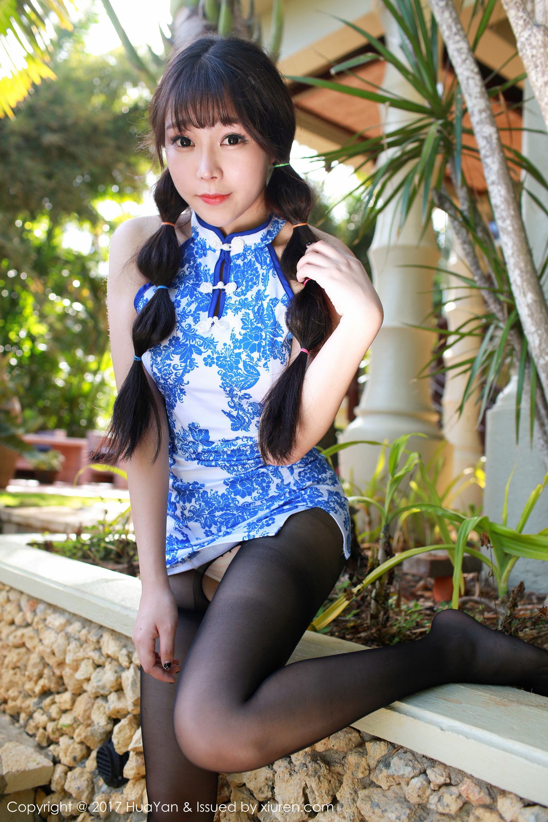 图片[3]-芝芝Booty《旗袍+黑丝》 HUAYAN 花の颜 VOL.026 [73P]-COS写真在线网