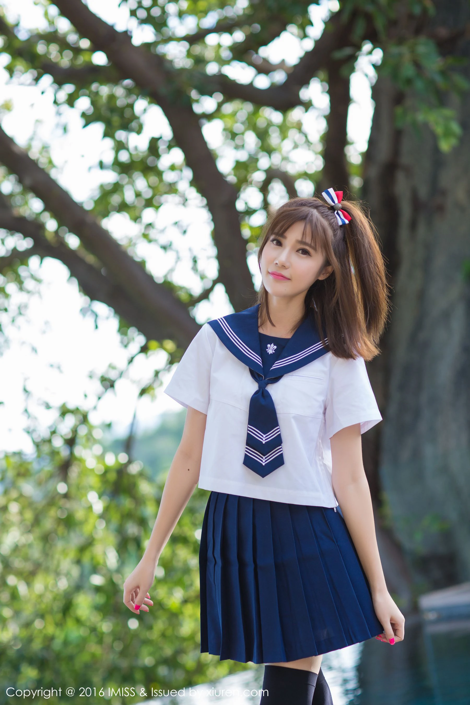 图片[3]-Sandy陈天扬《清纯校服系列+性感比基尼》 爱蜜社IMiss Vol.134-COS写真在线网