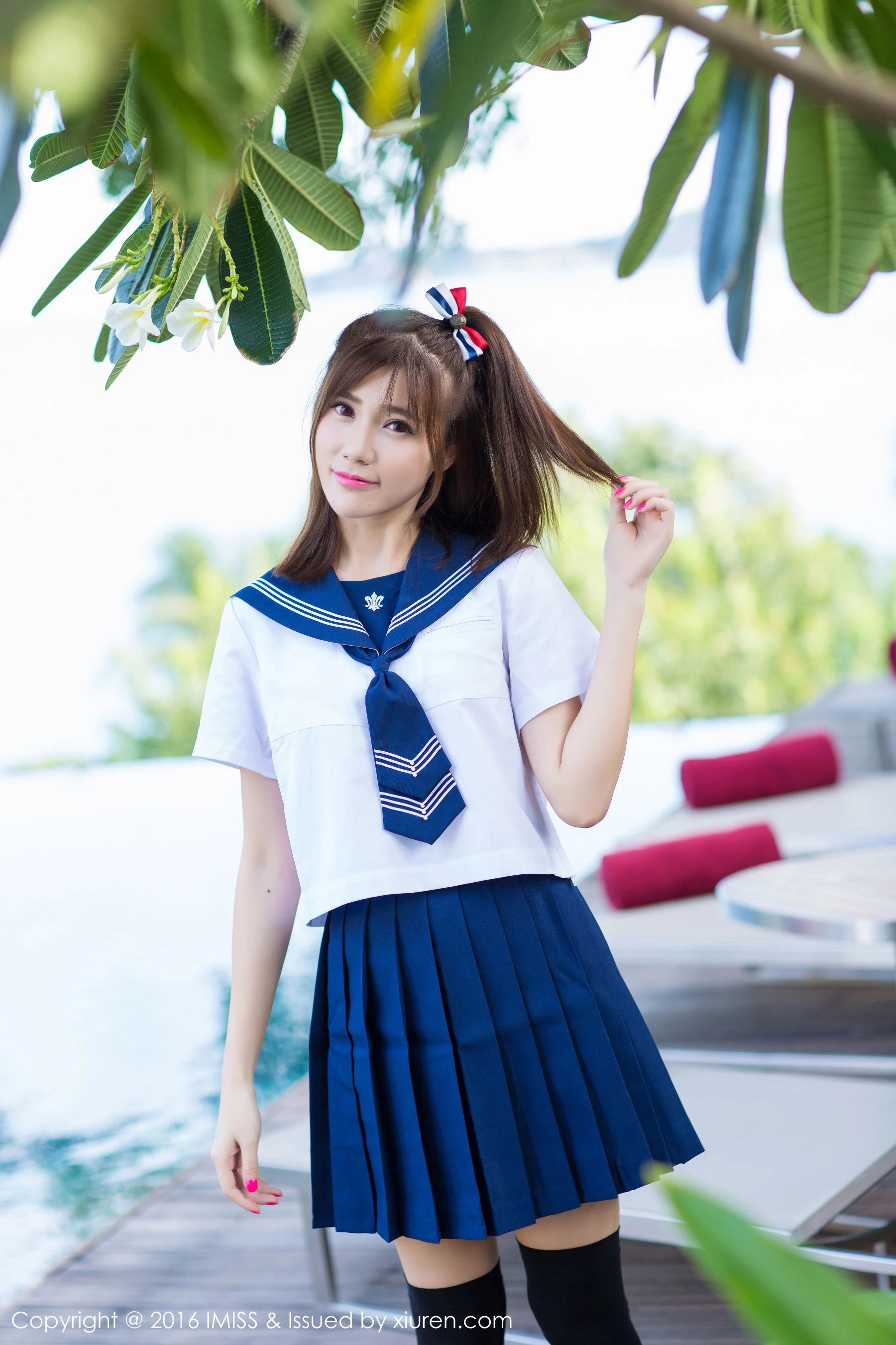图片[5]-Sandy陈天扬《清纯校服系列+性感比基尼》 爱蜜社IMiss Vol.134-COS写真在线网