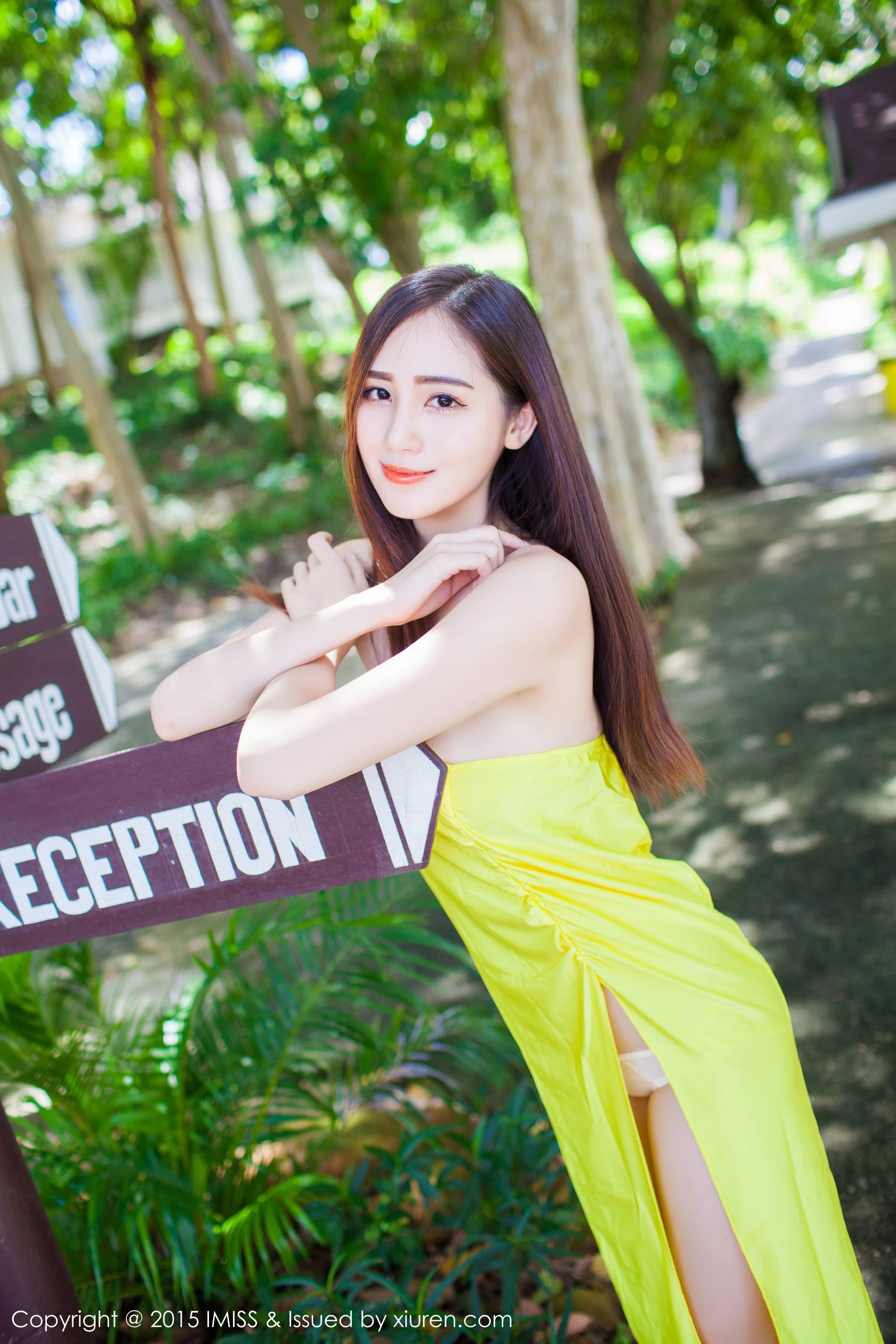 图片[6]-高挑美女SISY思《4套清新服饰》 爱蜜社IMiss Vol.041-COS写真在线网
