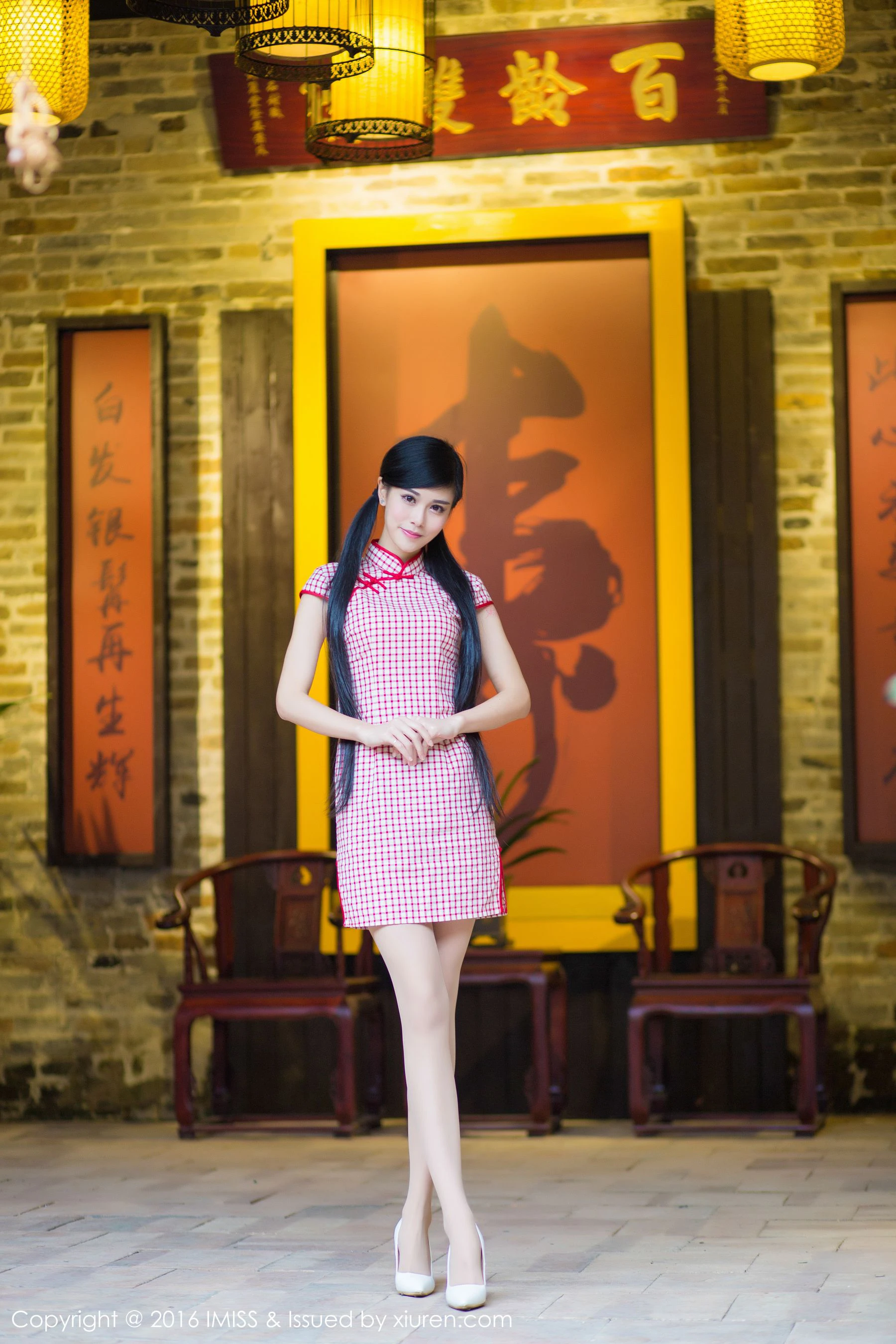 图片[6]-王曼妮、谭小雅《古典旗袍系列》爱蜜社IMiss Vol.070-COS写真在线网