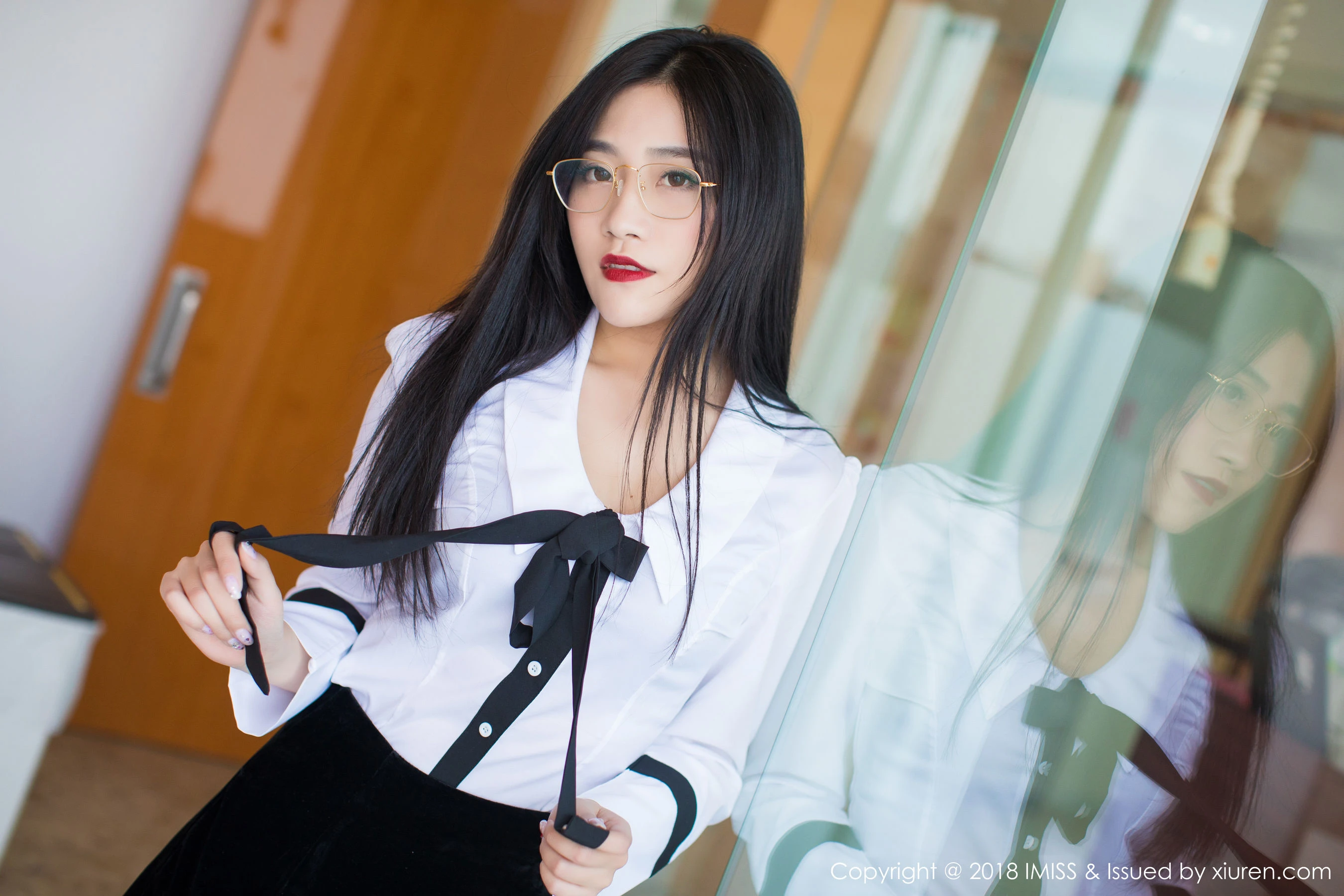 图片[6]-许诺Sabrina《极致美到窒息的美腿诱惑》 爱蜜社IMiss Vol.239-COS写真在线网