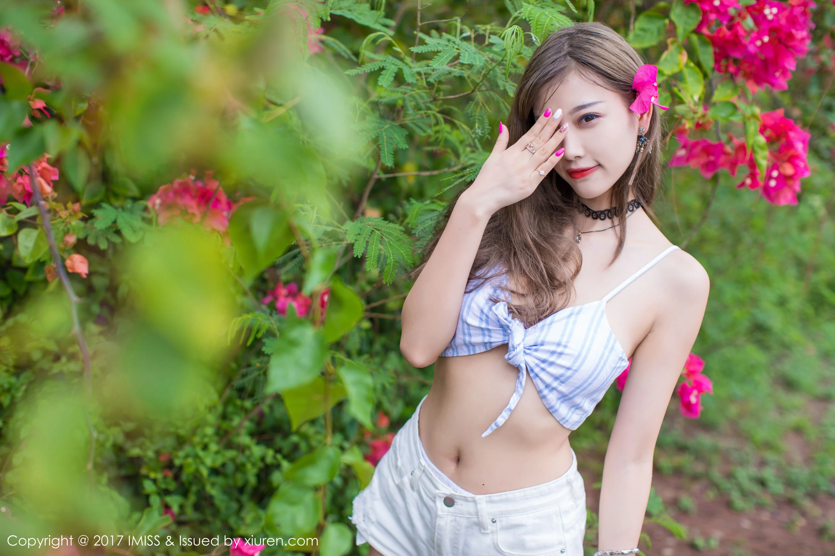 图片[4]-杨晨晨sugar《室外清新大秀美腿系列》 爱蜜社IMiss Vol.189-COS写真在线网
