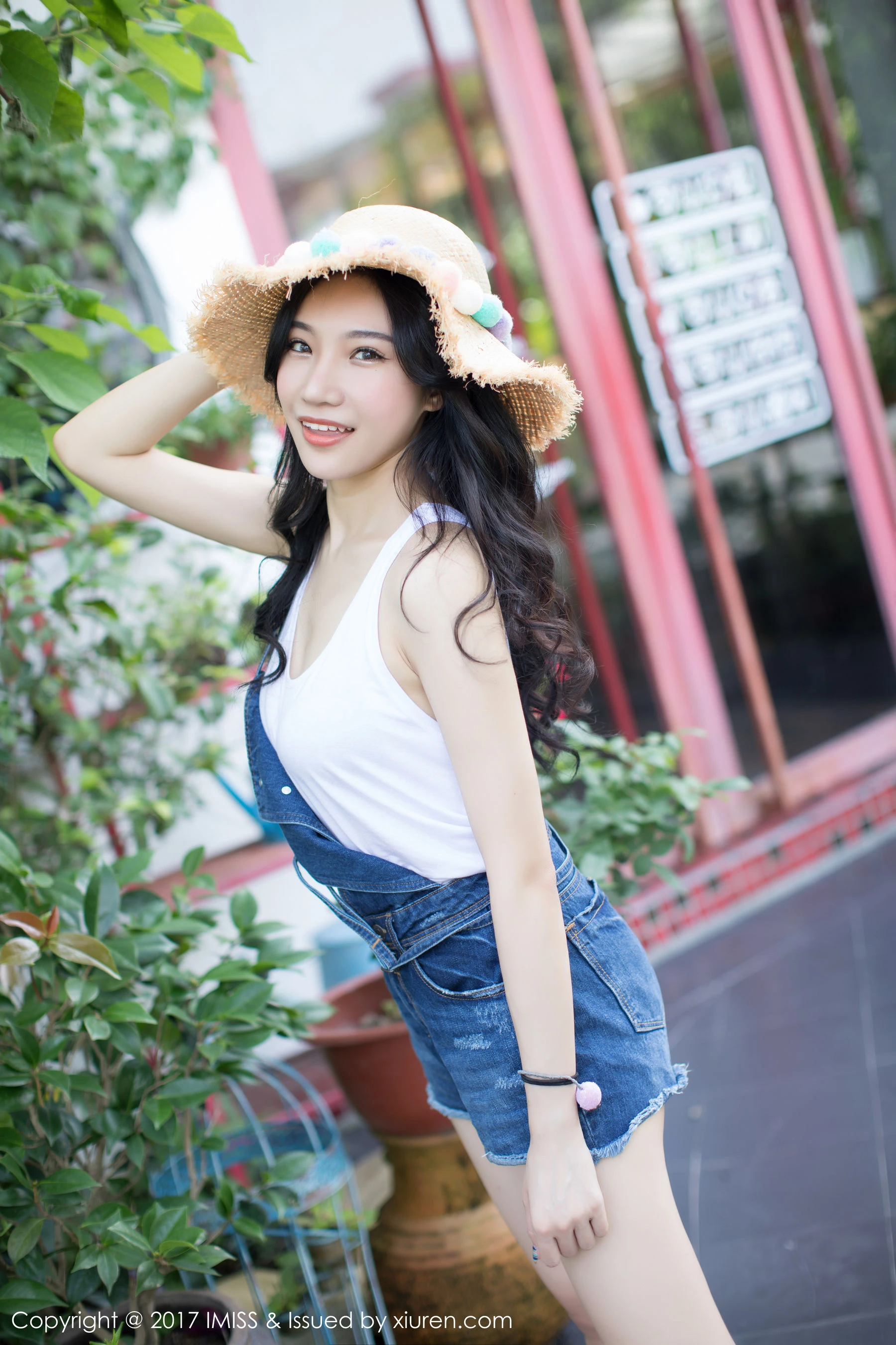 图片[4]-小狐狸Sica《牛仔短裤小清新系列》 爱蜜社 VOL.180-COS写真在线网