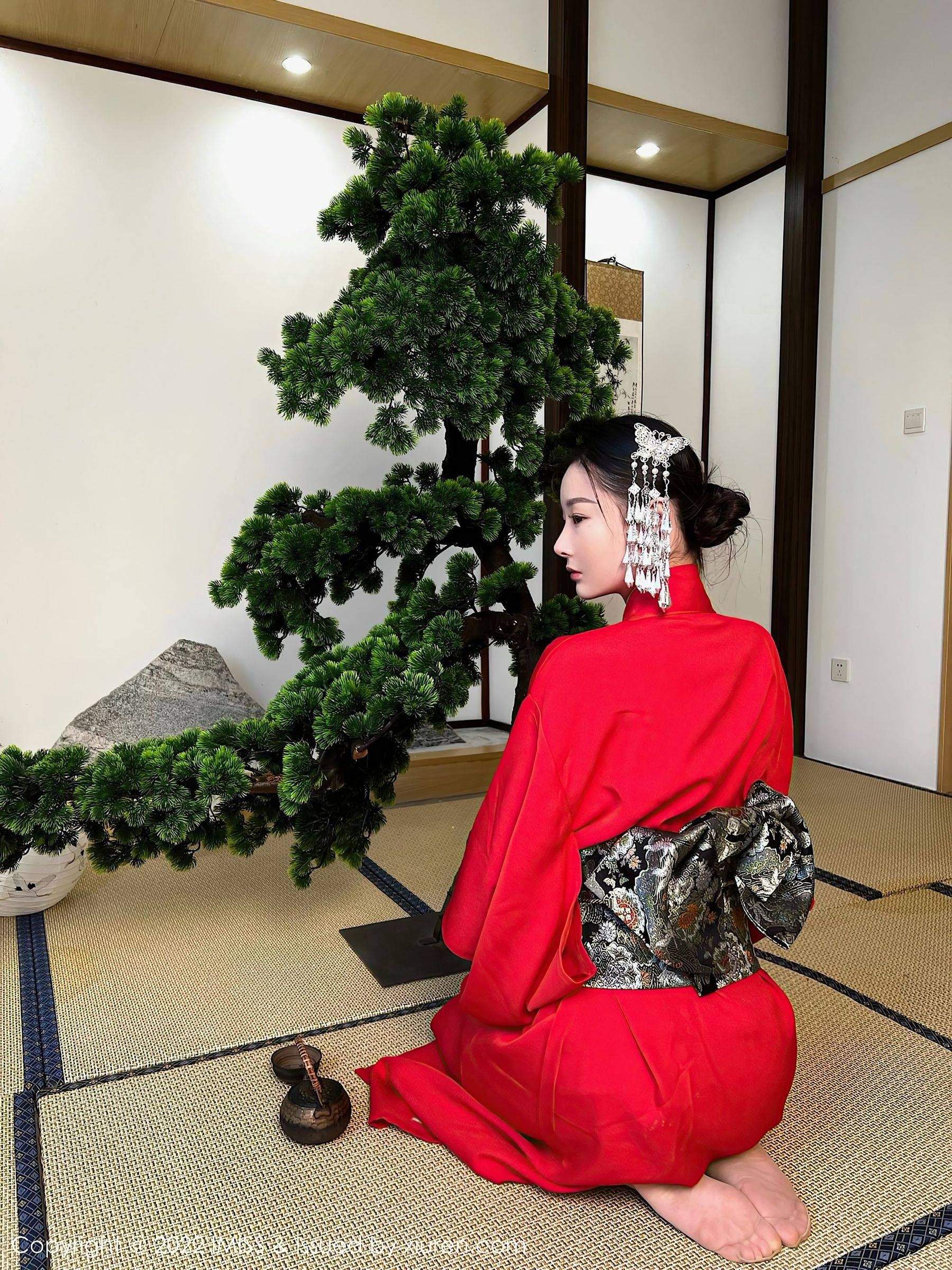 图片[2]-爱蜜社 VOL.669 逗逗doudou 和服美腿-COS写真在线网