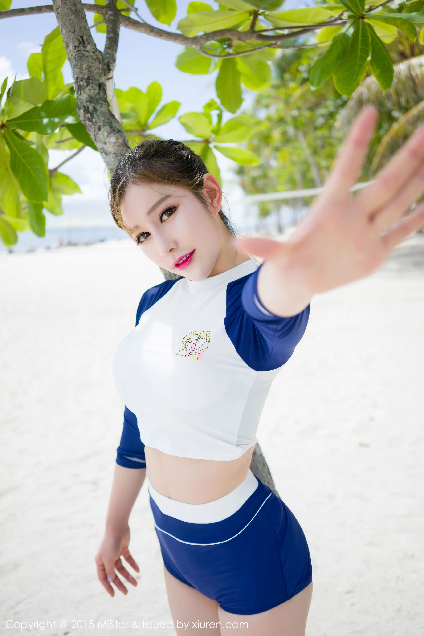 图片[3]-于姬Una《薄荷岛旅拍》海滩2套泳装 魅妍社 Vol.049-COS写真在线网