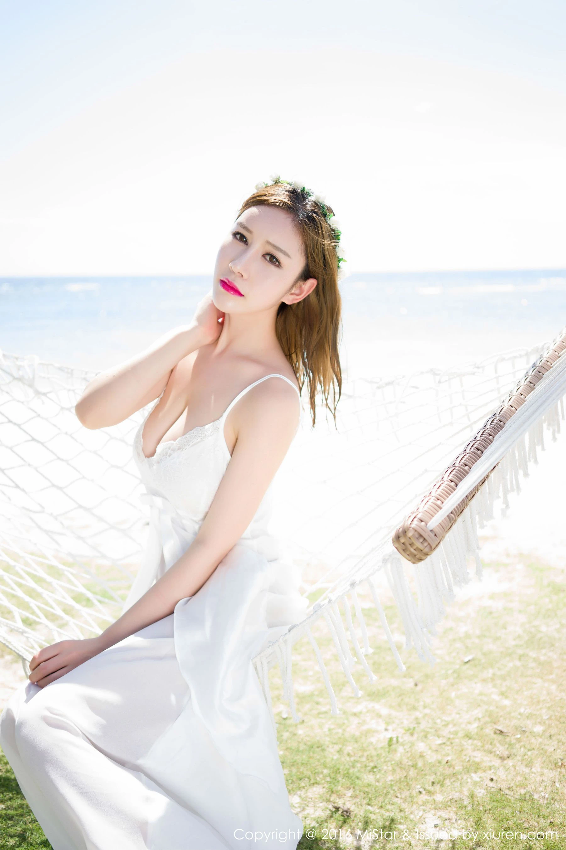 图片[2]-于姬Una《海滩长裙+死库水》 魅妍社 Vol.056-COS写真在线网