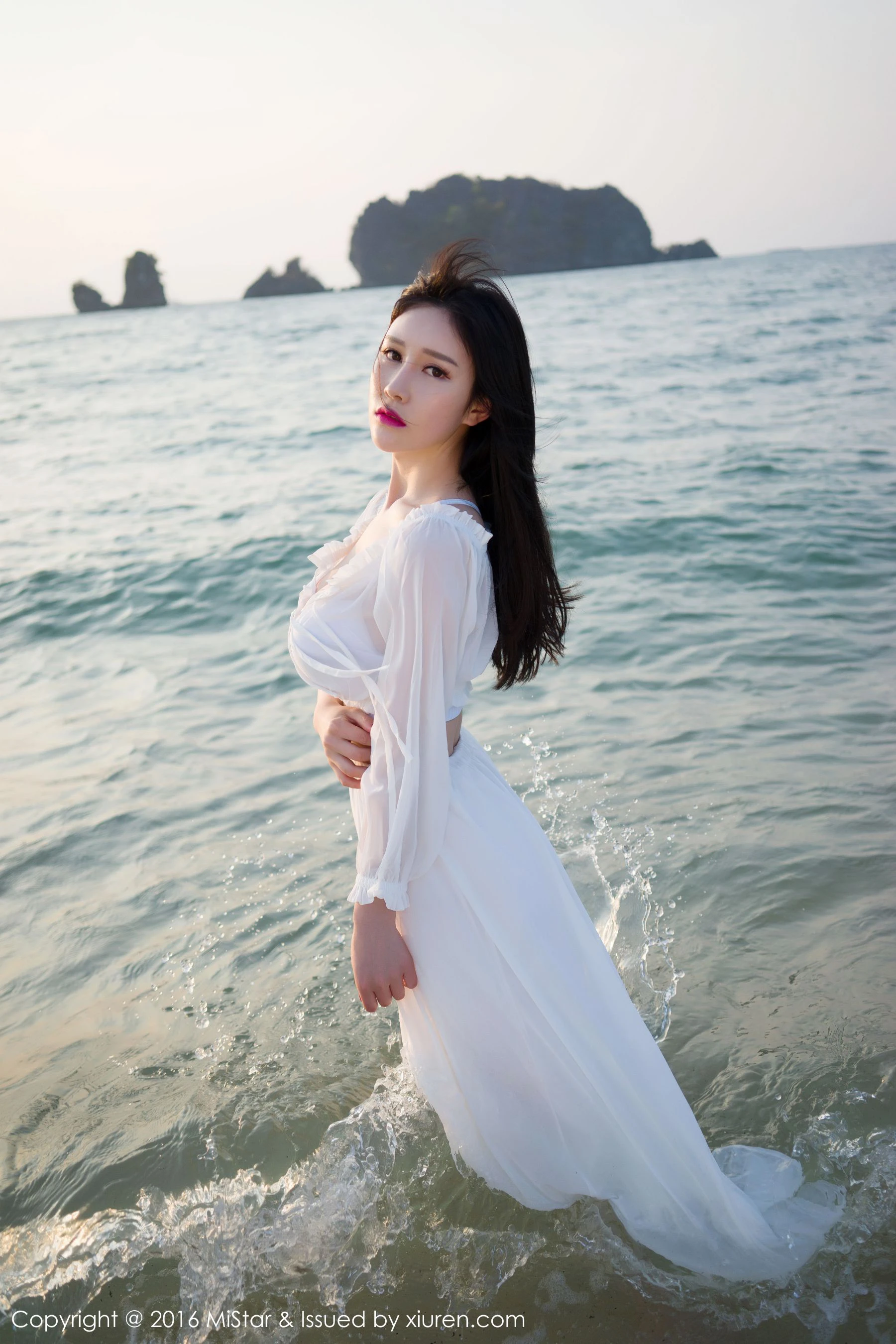 图片[4]-于姬Una《兰卡威旅拍》海滩长裙+泳装 魅妍社 Vol.106-COS写真在线网