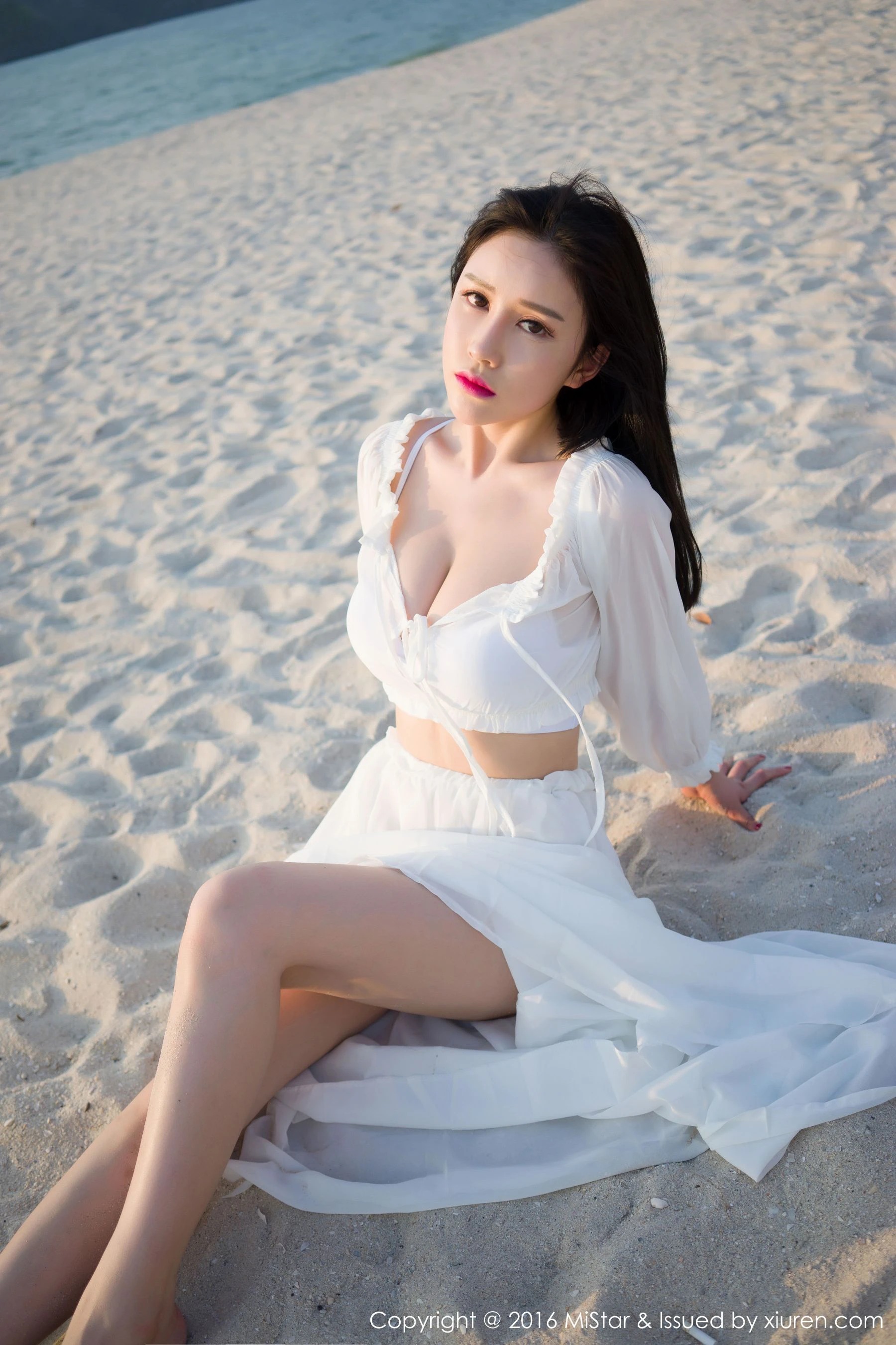 图片[2]-于姬Una《兰卡威旅拍》海滩长裙+泳装 魅妍社 Vol.106-COS写真在线网